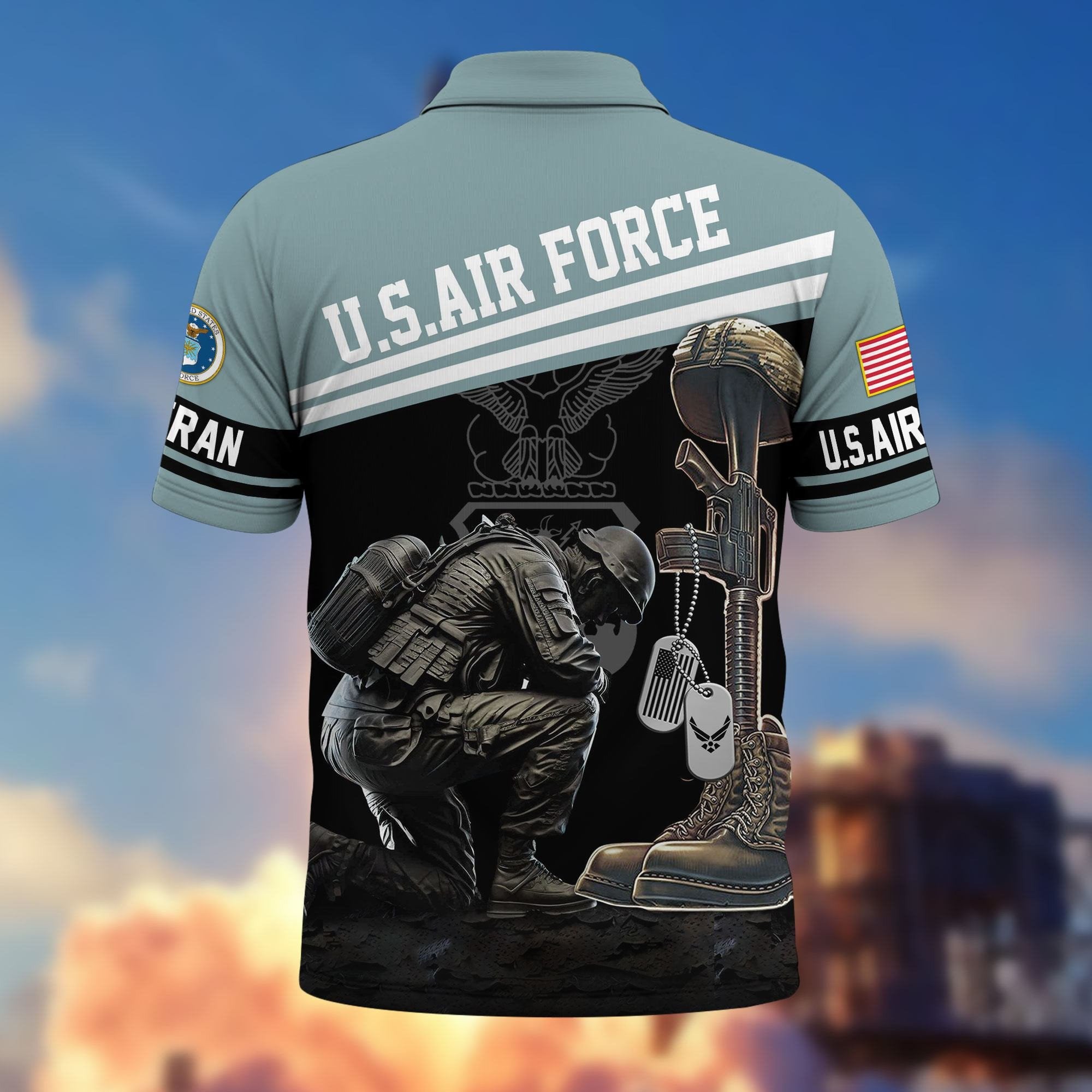 Premium US Veterans Polo Shirt BPHN240212, Gifts For US Veterans, Gifts On Father's Day, Independence Day, Armed Forces Day, Veterans Day.
