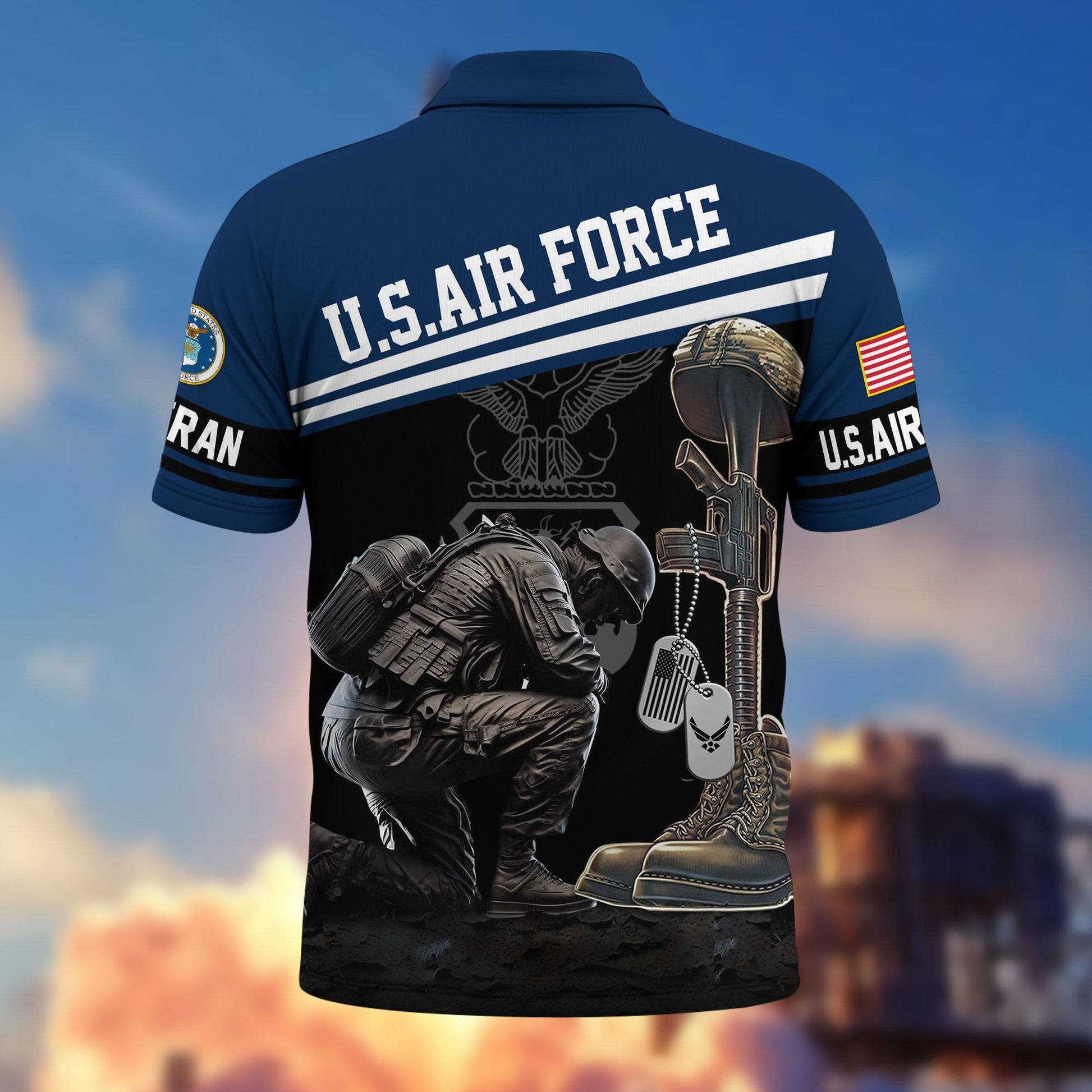 Premium US Veterans Polo Shirt BPHN240212, Gifts For US Veterans, Gifts On Father's Day, Independence Day, Armed Forces Day, Veterans Day.