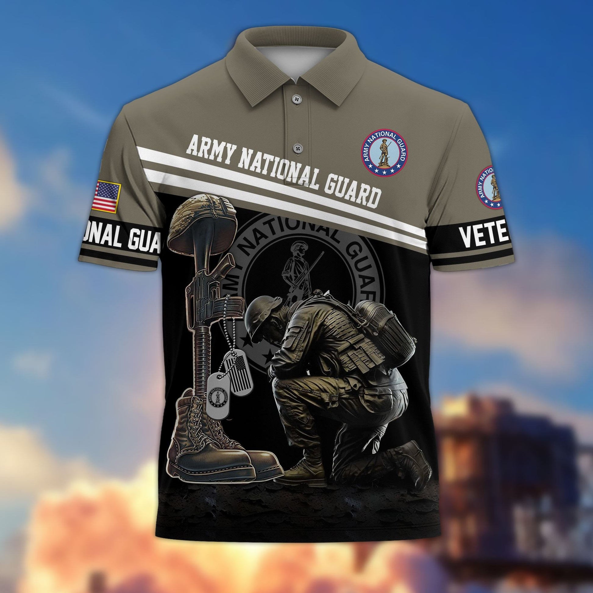Premium US Veterans Polo Shirt BPHN240212, Gifts For US Veterans, Gifts On Father's Day, Independence Day, Armed Forces Day, Veterans Day.