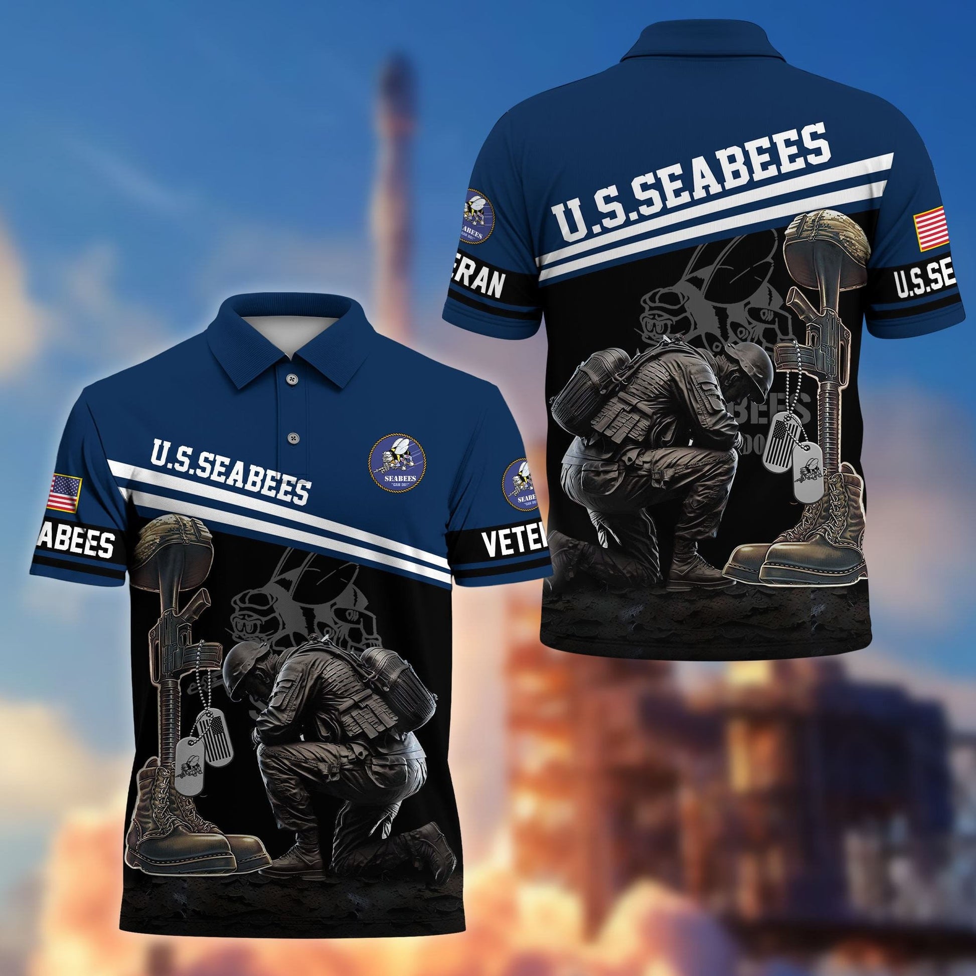 Premium US Veterans Polo Shirt BPHN240212, Gifts For US Veterans, Gifts On Father's Day, Independence Day, Armed Forces Day, Veterans Day.