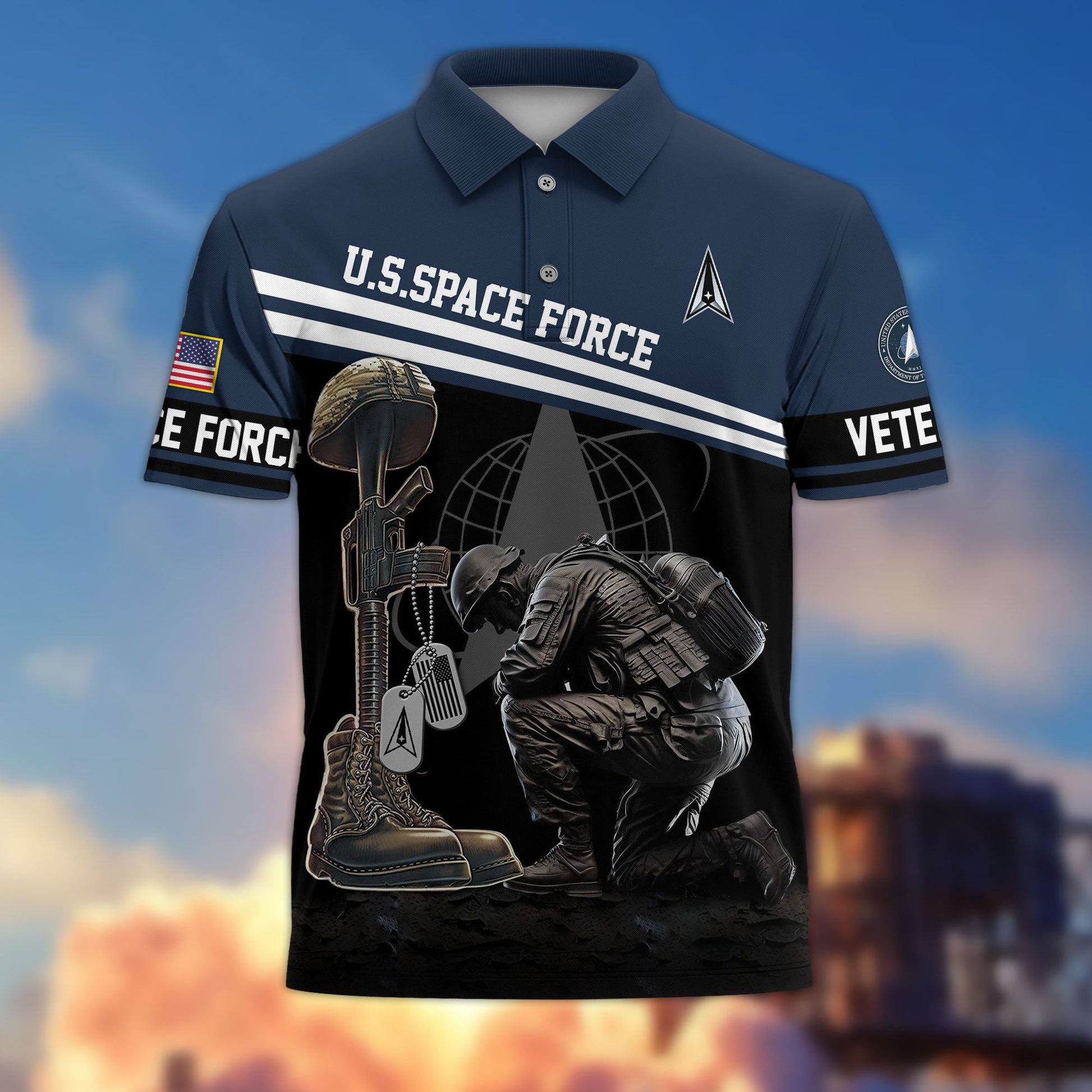 Premium US Veterans Polo Shirt BPHN240212, Gifts For US Veterans, Gifts On Father's Day, Independence Day, Armed Forces Day, Veterans Day.