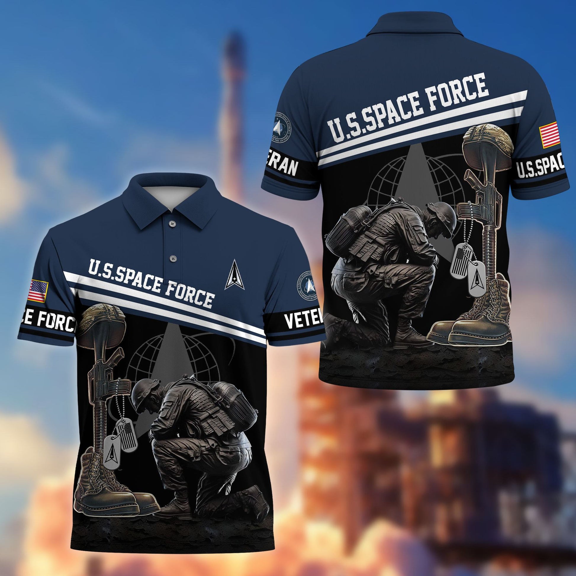 Premium US Veterans Polo Shirt BPHN240212, Gifts For US Veterans, Gifts On Father's Day, Independence Day, Armed Forces Day, Veterans Day.