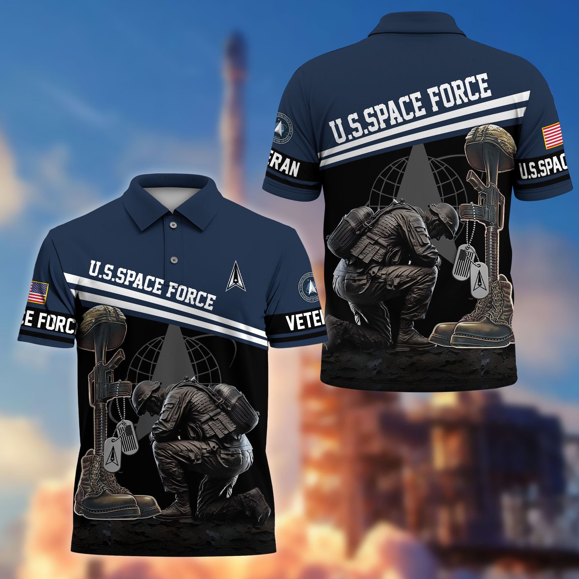 Premium US Veterans Polo Shirt BPHN240212, Gifts For US Veterans, Gifts On Father's Day, Independence Day, Armed Forces Day, Veterans Day.