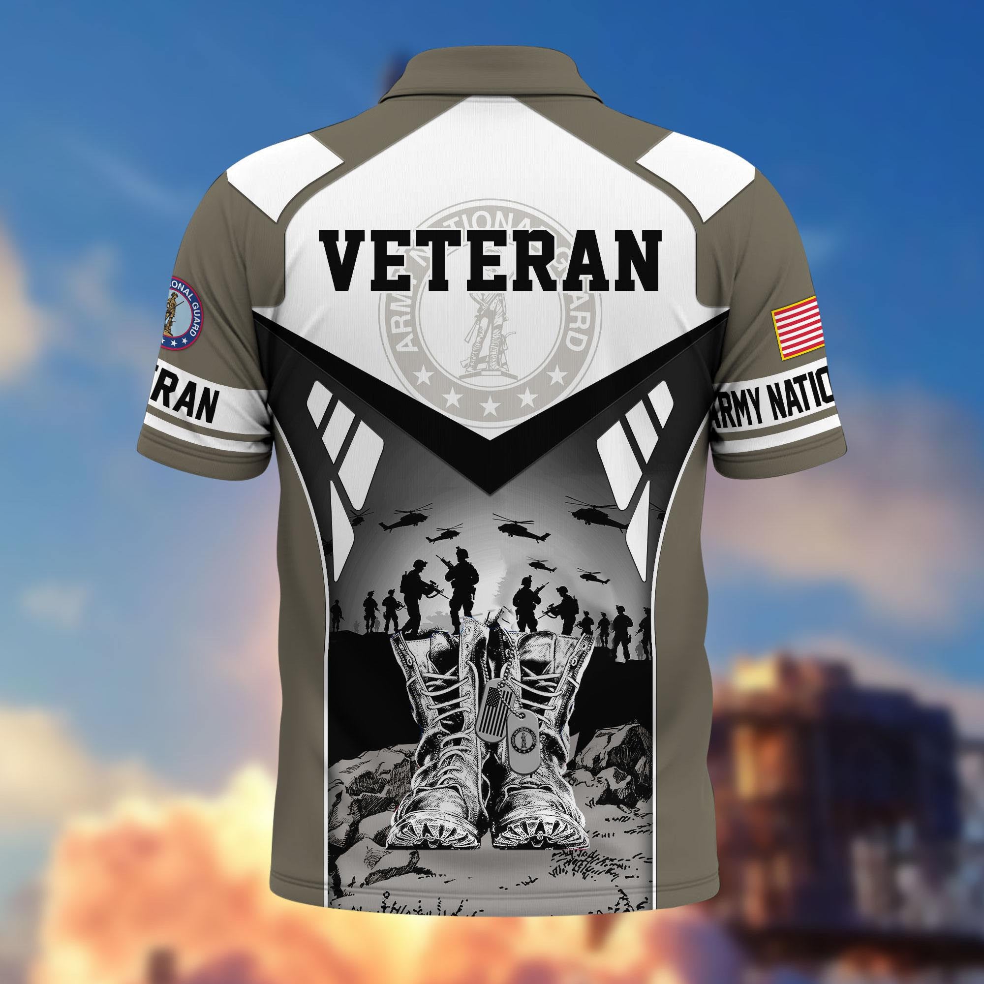 Premium US Veterans Polo Shirt BPHN240213, Gifts For US Veterans, Gifts On Father's Day, Independence Day, Armed Forces Day, Veterans Day.