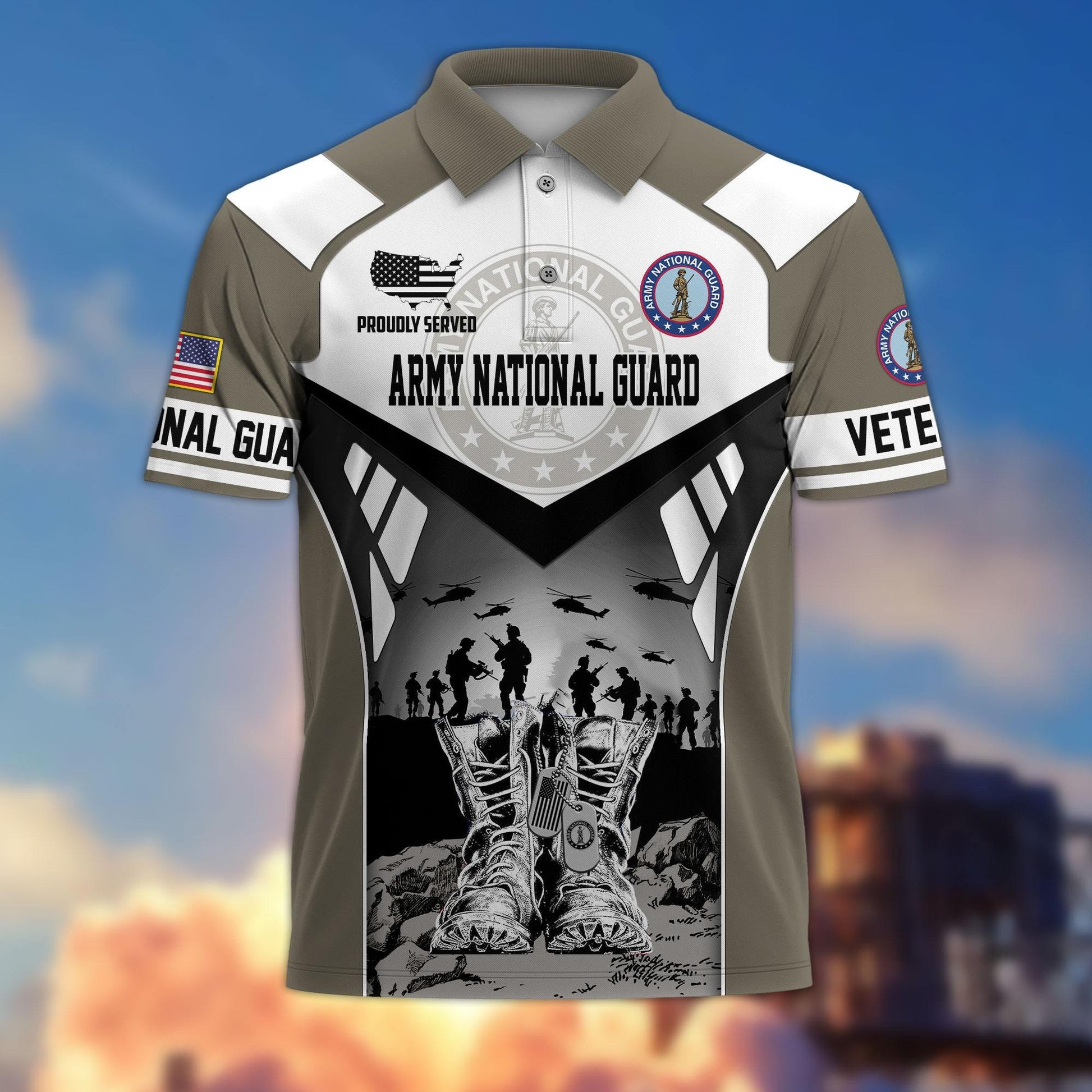 Premium US Veterans Polo Shirt BPHN240213, Gifts For US Veterans, Gifts On Father's Day, Independence Day, Armed Forces Day, Veterans Day.