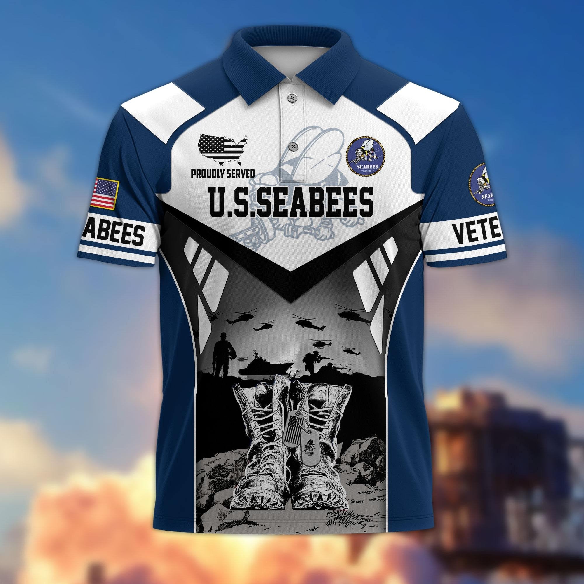 Premium US Veterans Polo Shirt BPHN240213, Gifts For US Veterans, Gifts On Father's Day, Independence Day, Armed Forces Day, Veterans Day.