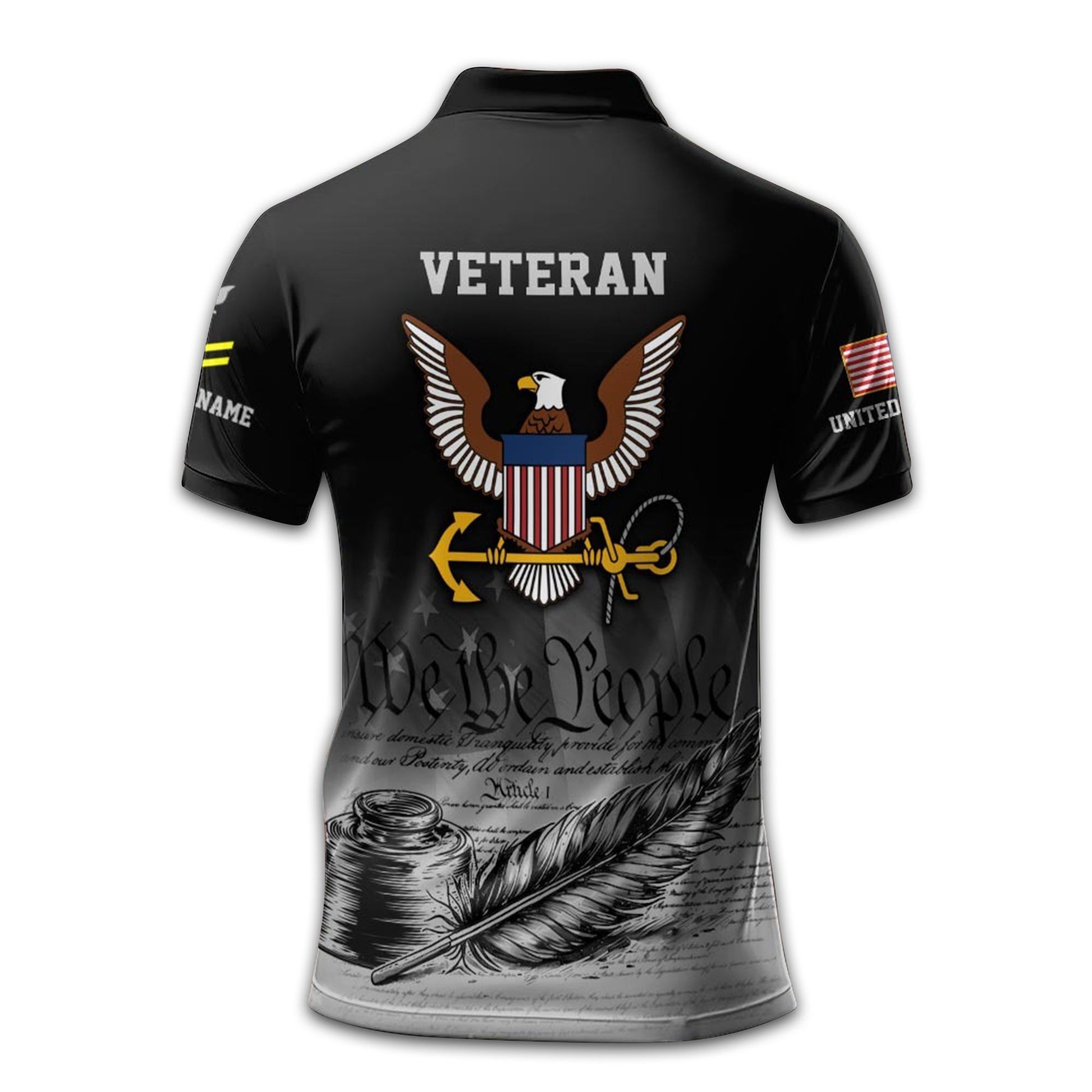 Premium Custom US Navy Polo Shirt VPVC210102, Gifts For Navy Veteran, Best Gifts On Father's Day, Armed Forces Day, Independence Day, Veterans Day.