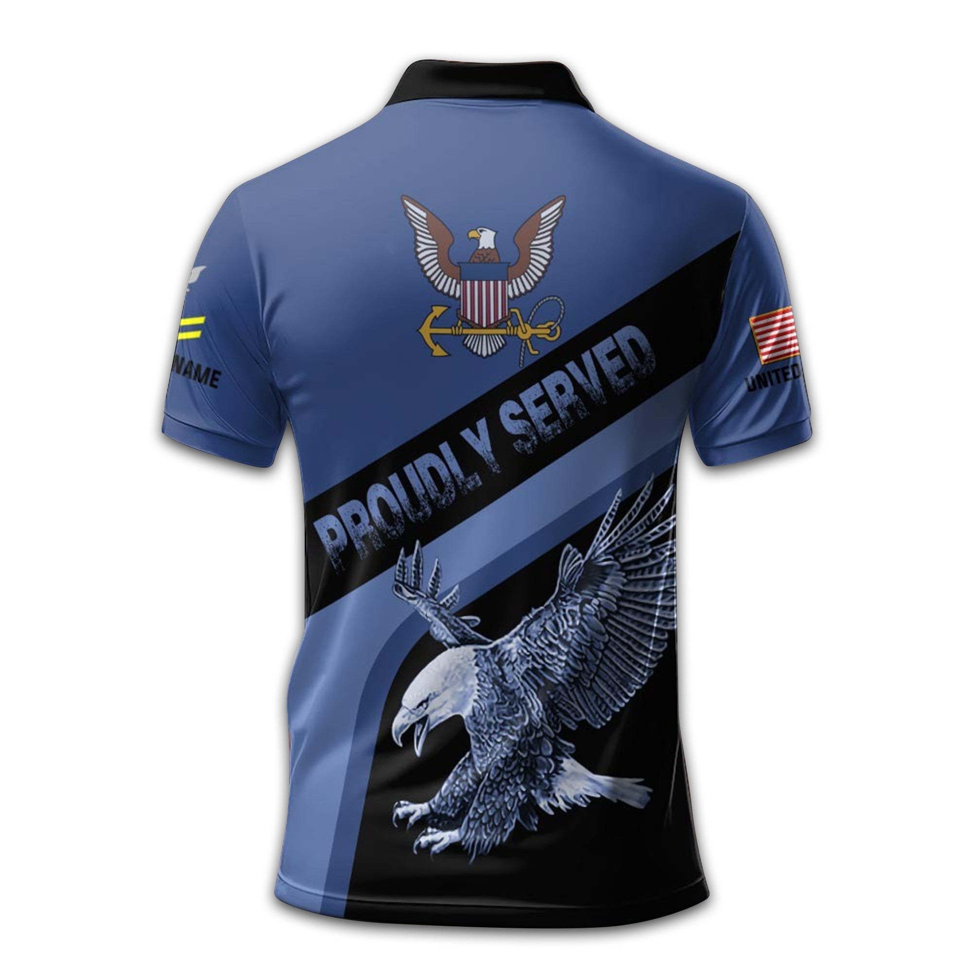 Premium US Navy Polo Shirt VPVC210302, Custom Name, Rank, Year, Gifts For Navy Veteran, Best Gifts On Father's Day, Armed Forces Day, Independence Day, Veterans Day.