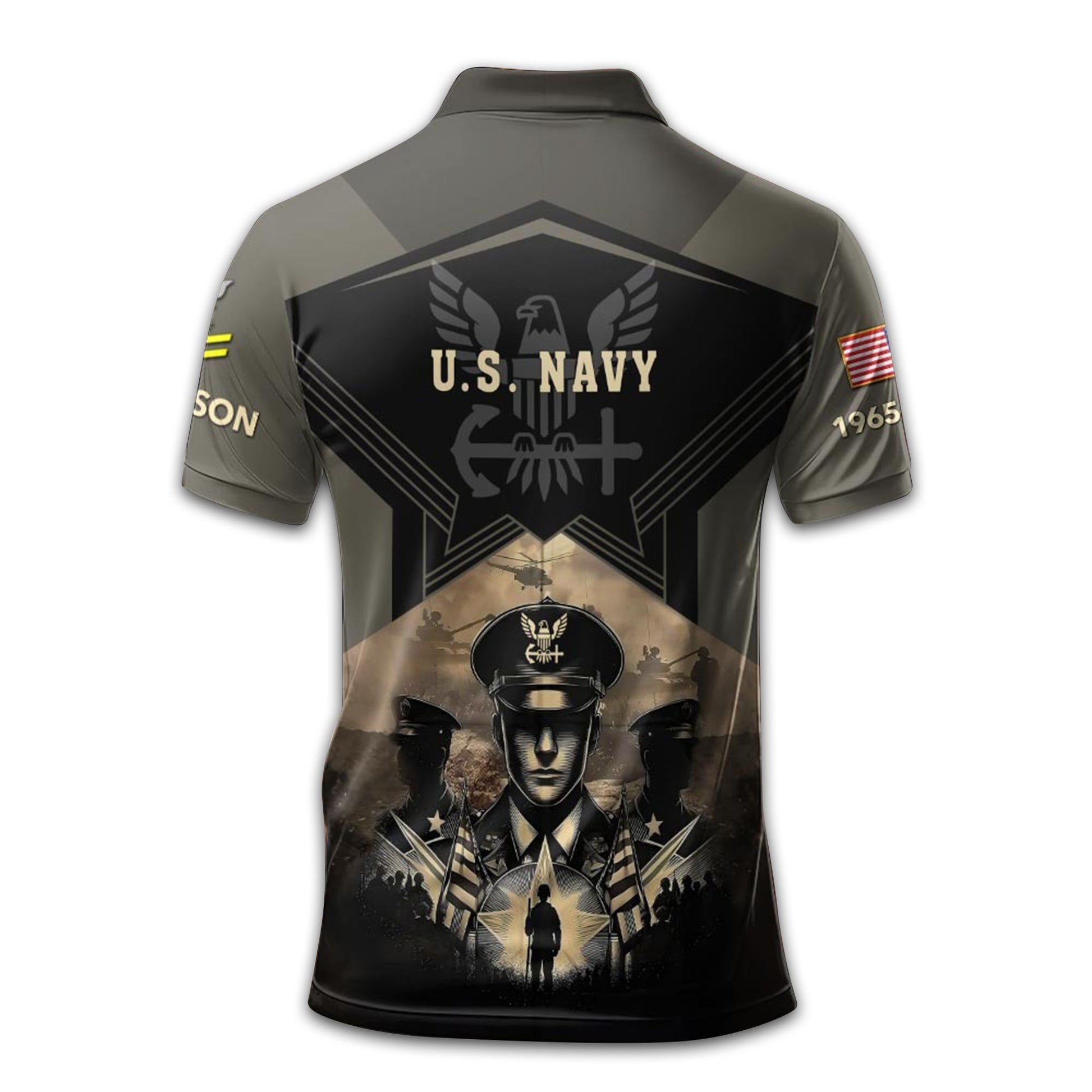 Premium Custom US Navy Polo Shirt VPVC210402, Gifts For Navy Veteran, Gifts For Dad, For Husband, Best Gifts On Father's Day, Armed Forces Day, Independence Day, Veterans Day.