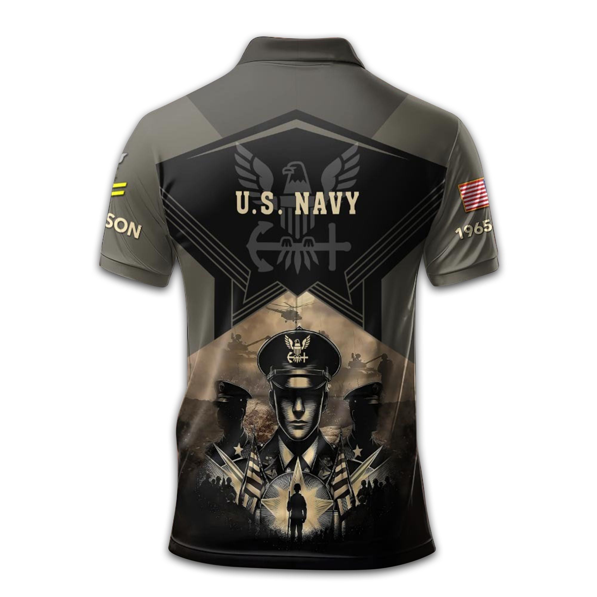 Premium Custom US Navy Polo Shirt VPVC210402, Gifts For Navy Veteran, Gifts For Dad, For Husband, Best Gifts On Father's Day, Armed Forces Day, Independence Day, Veterans Day.