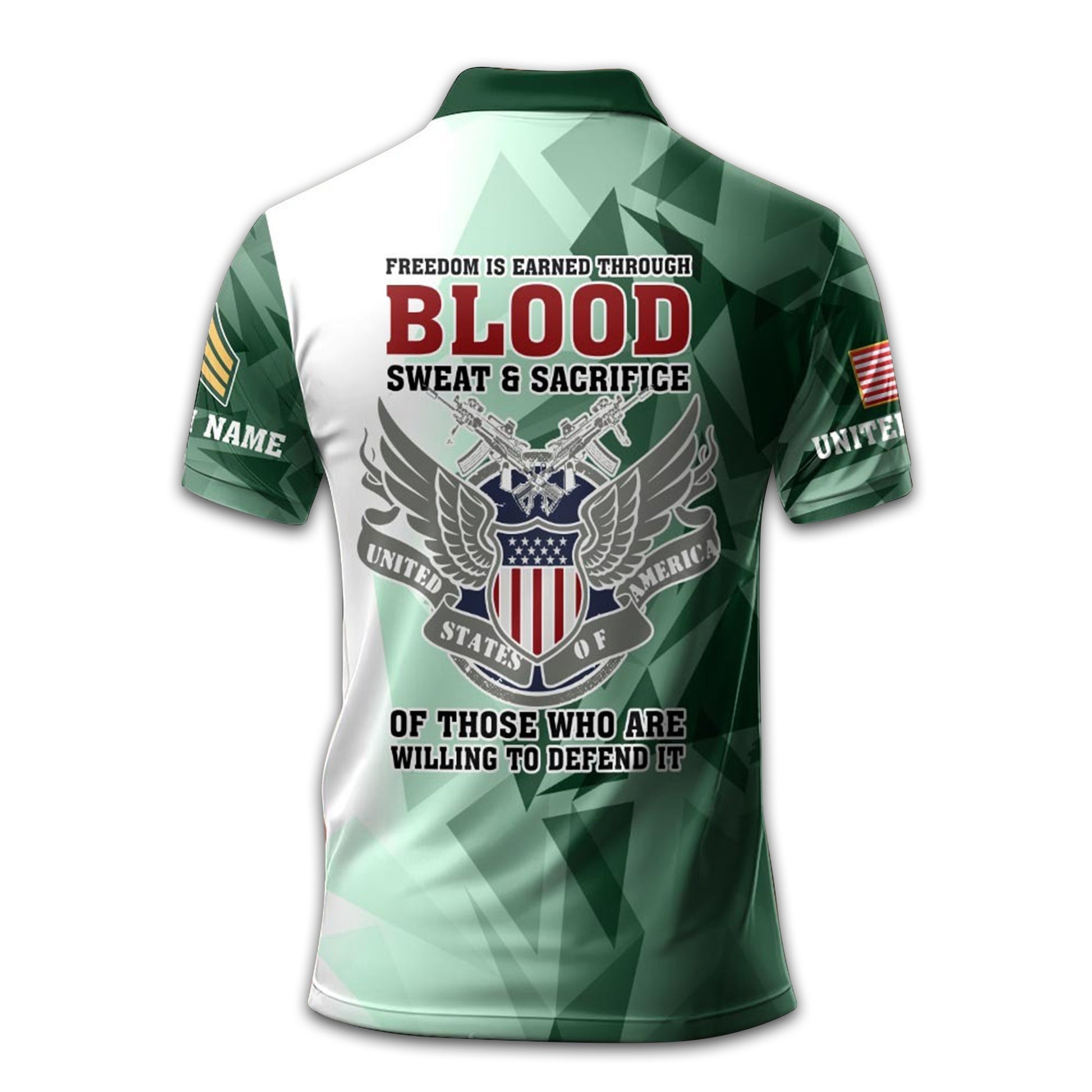 Unique Custom Name, Rank, US Army Polo Shirt VPVC210501, Gifts For Army Veteran, Gifts For Dad, For Husband, Best Gifts On Father's Day, Independence Day, Veterans Day.