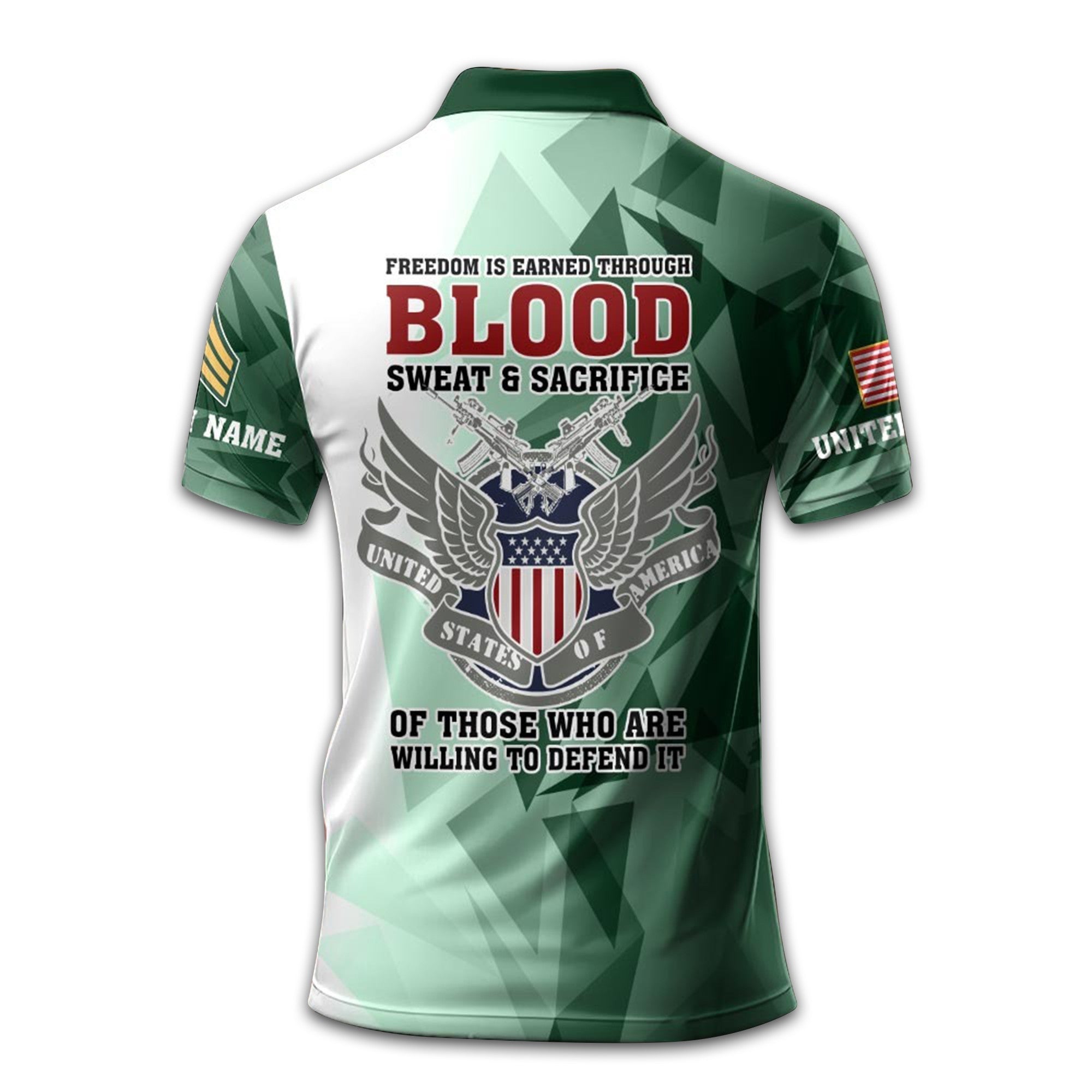 Unique Custom Name, Rank, US Army Polo Shirt VPVC210501, Gifts For Army Veteran, Gifts For Dad, For Husband, Best Gifts On Father's Day, Independence Day, Veterans Day.