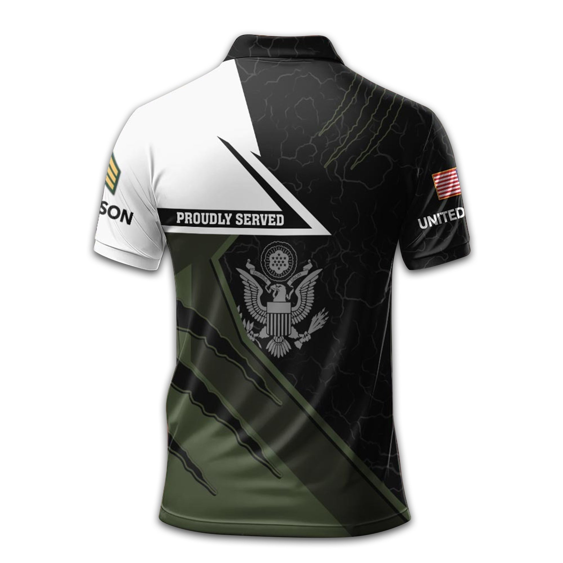 Premium Custom US Army Polo Shirt VPVC210601, Gifts For Army Veteran, Best Gifts On Father's Day, Armed Forces Day, Independence Day, Veterans Day.