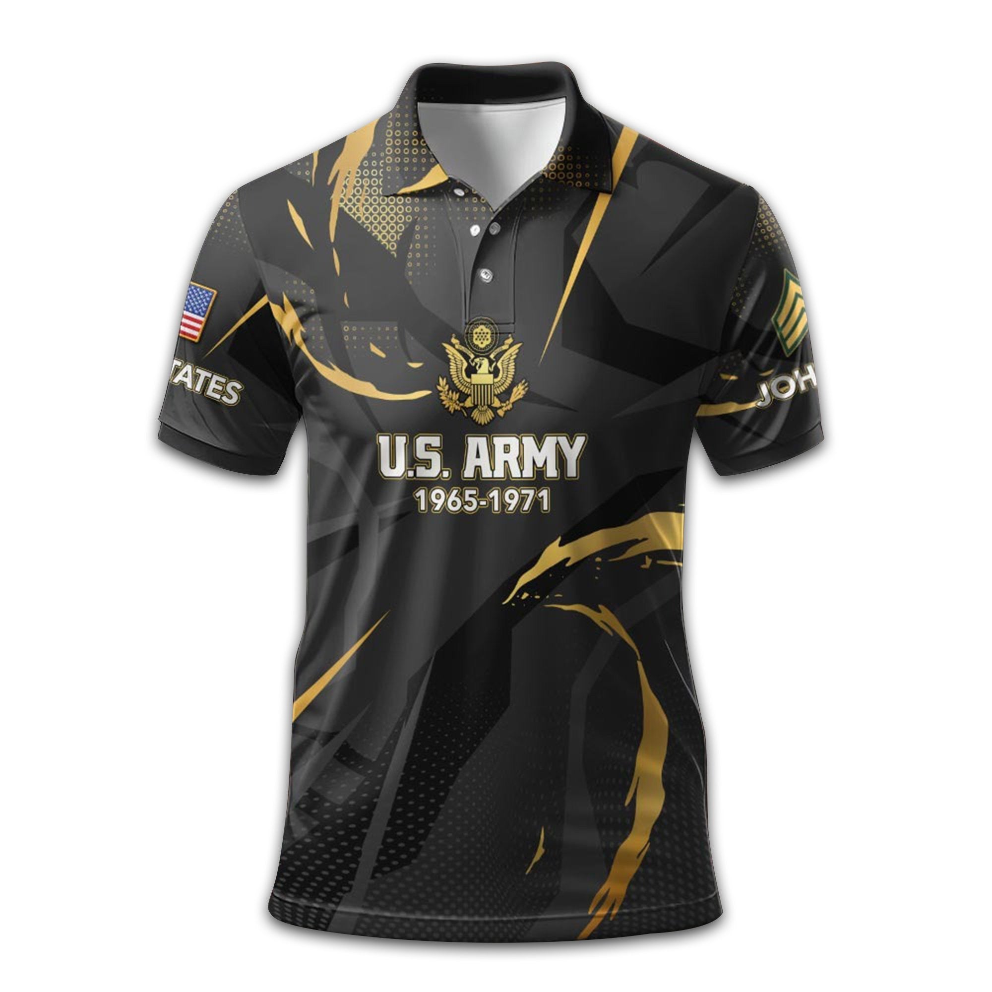Premium Custom US Army Polo Shirt VPVC210806, Gifts For Army Veteran, Best Gifts On Father's Day, Armed Forces Day, Independence Day, Veterans Day.