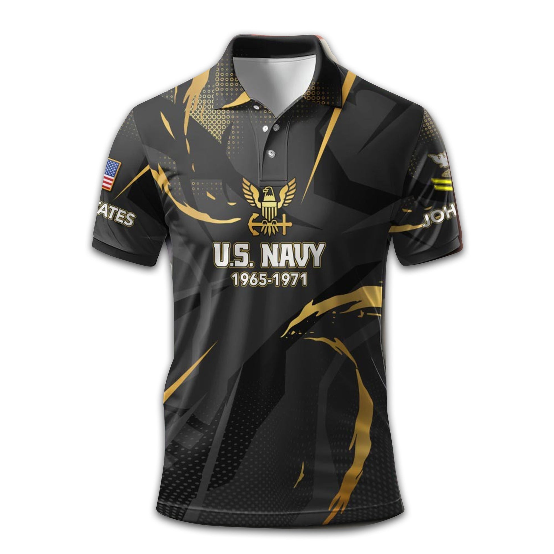 Premium Custom US Navy Polo Shirt VPVC210807, Gifts For Navy Veteran, Best Gifts On Father's Day, Armed Forces Day, Independence Day, Veterans Day.