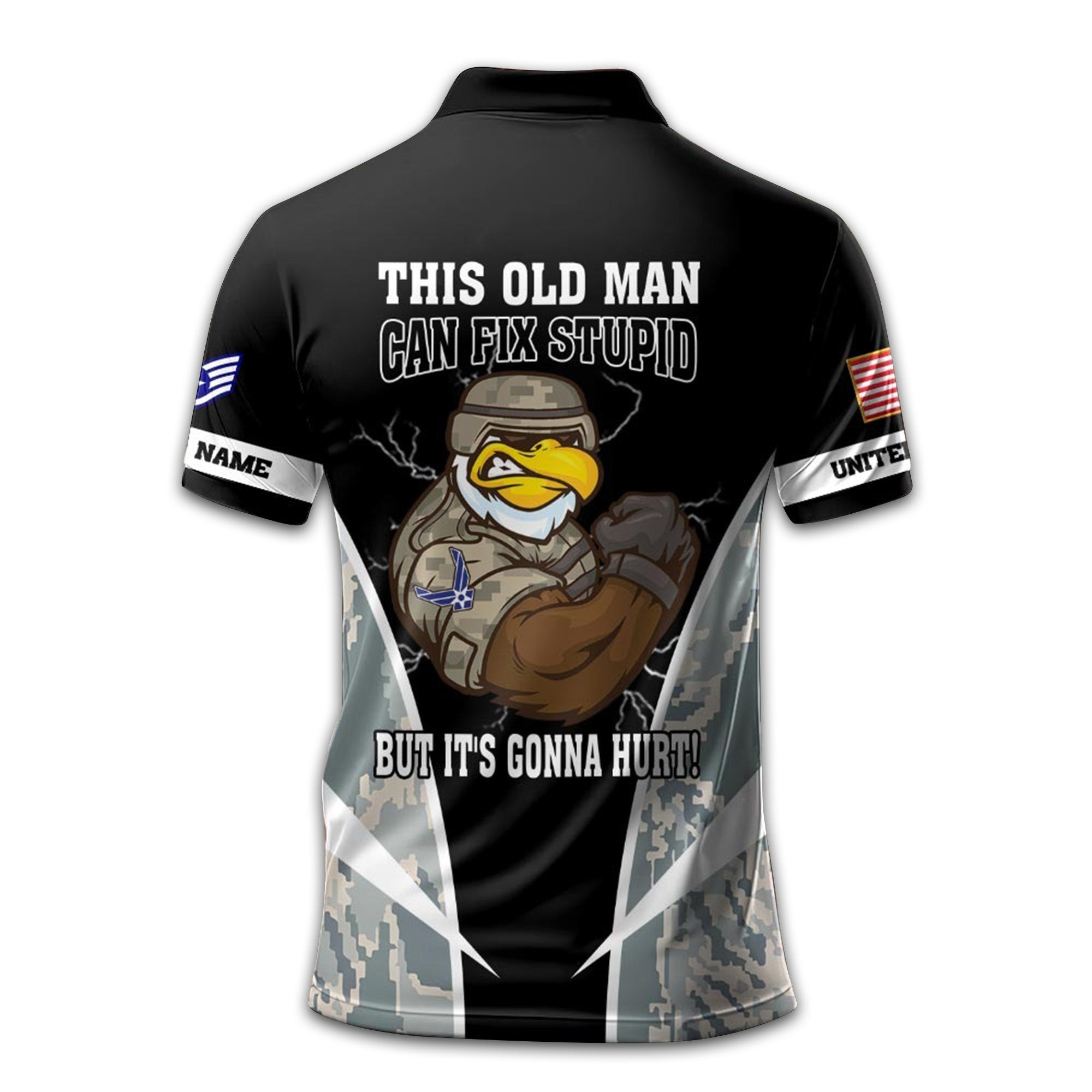 Premium USAF Polo Shirt VPVC210909, Custom Name, Rank, Year, Gifts For Air Force Veteran, Best Gifts On Father's Day, Armed Forces Day, Independence Day, Veterans Day.