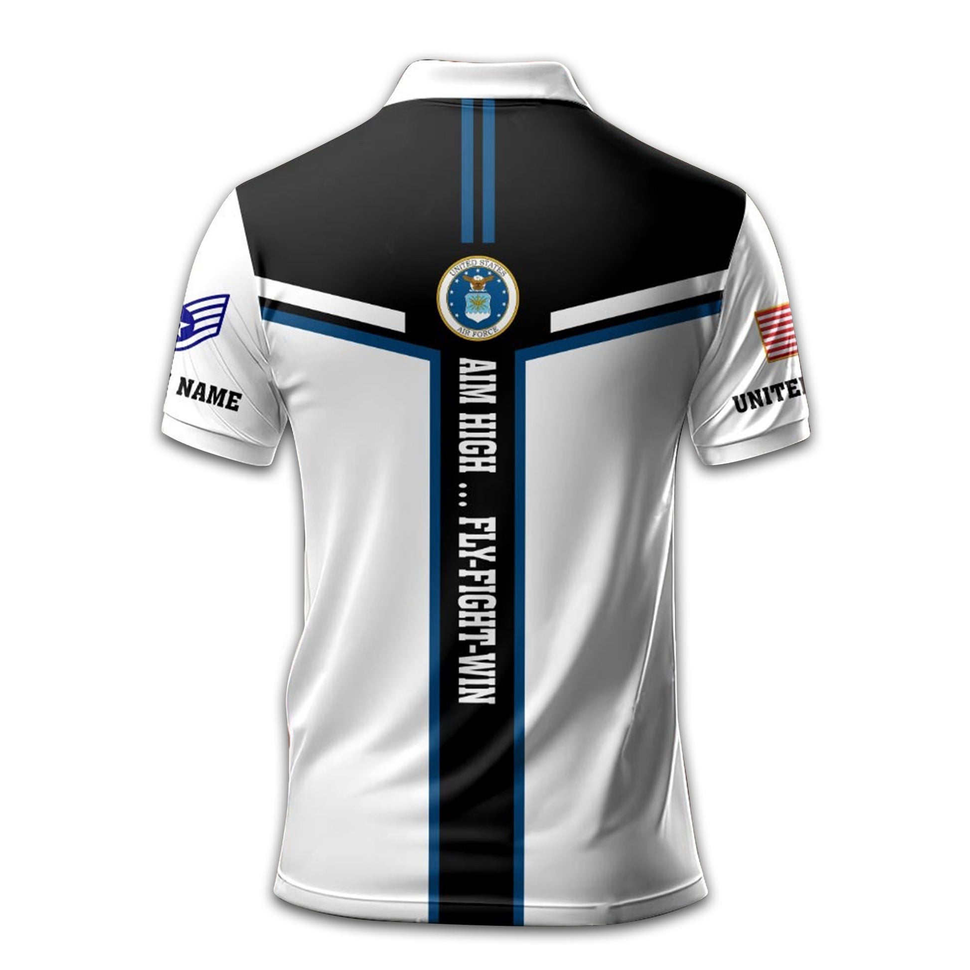 Premium Custom USAF Polo Shirt VPVC211004, Gifts For Air Force Veteran, Gifts For Dad, For Husband, Best Gifts On Father's Day, Armed Forces Day, Independence Day, Veterans Day.