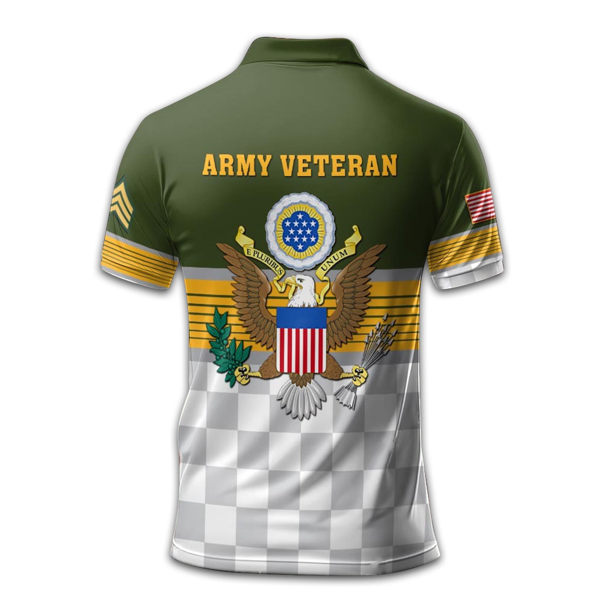 Premium US Army Polo Shirt VPVC211206, Custom Name, Rank, Year, Gifts For Army Veteran, Best Gifts On Father's Day, Armed Forces Day, Independence Day, Veterans Day.