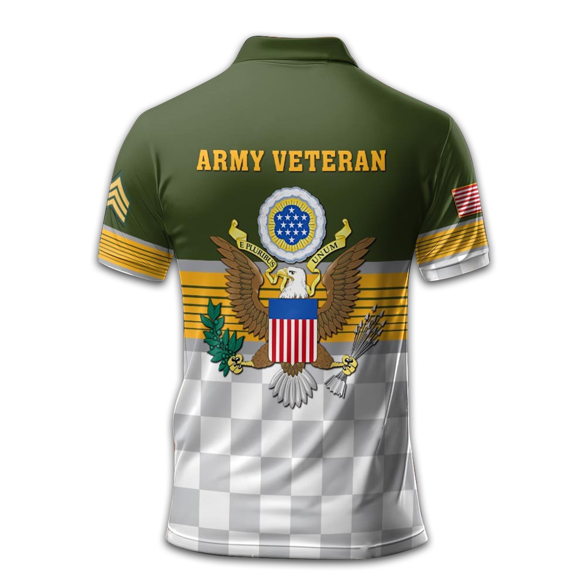 Premium US Army Polo Shirt VPVC211206, Custom Name, Rank, Year, Gifts For Army Veteran, Best Gifts On Father's Day, Armed Forces Day, Independence Day, Veterans Day.
