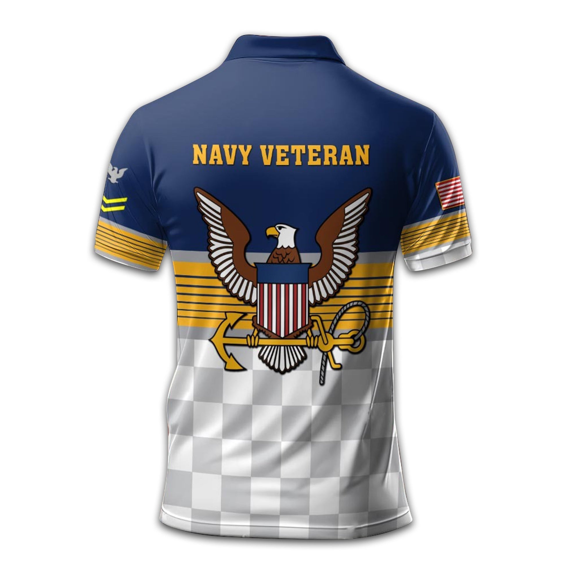 Premium US Navy Polo Shirt VPVC211207, Custom Name, Rank, Year, Gifts For Navy Veteran, Best Gifts On Father's Day, Armed Forces Day, Independence Day, Veterans Day.