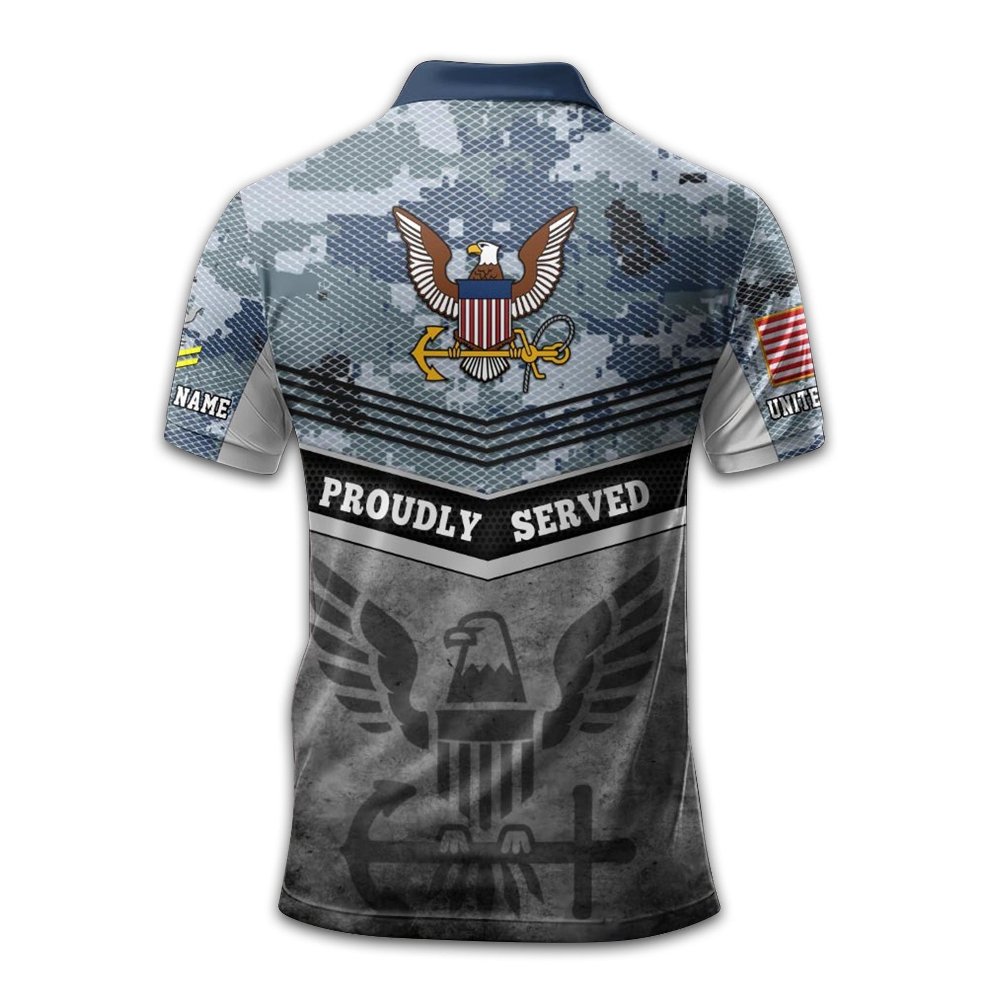 Premium Custom US Navy Polo Shirt VPVC211302, Gifts For Navy Veteran, Best Gifts On Father's Day, Armed Forces Day, Independence Day, Veterans Day.