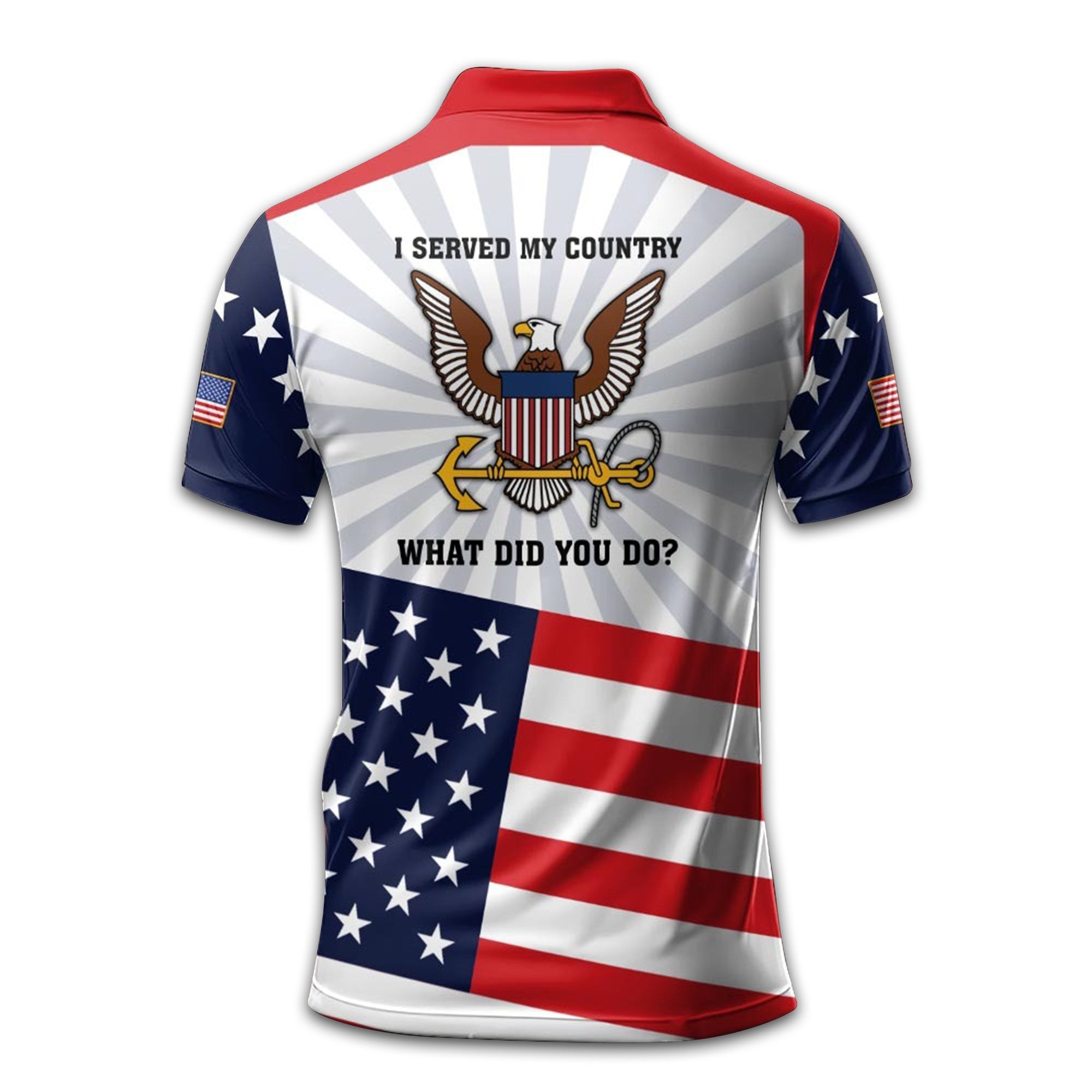 Premium Custom US Navy Polo Shirt VPVC211402, Gifts For Navy Veteran, Best Gifts On Father's Day, Armed Forces Day, Independence Day, Veterans Day.