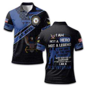 US Navy Custom Polo Shirt VPVC211407, Gifts For Navy Veteran, Best Gifts On Father's Day, Armed Forces Day, Independence Day, Veterans Day.