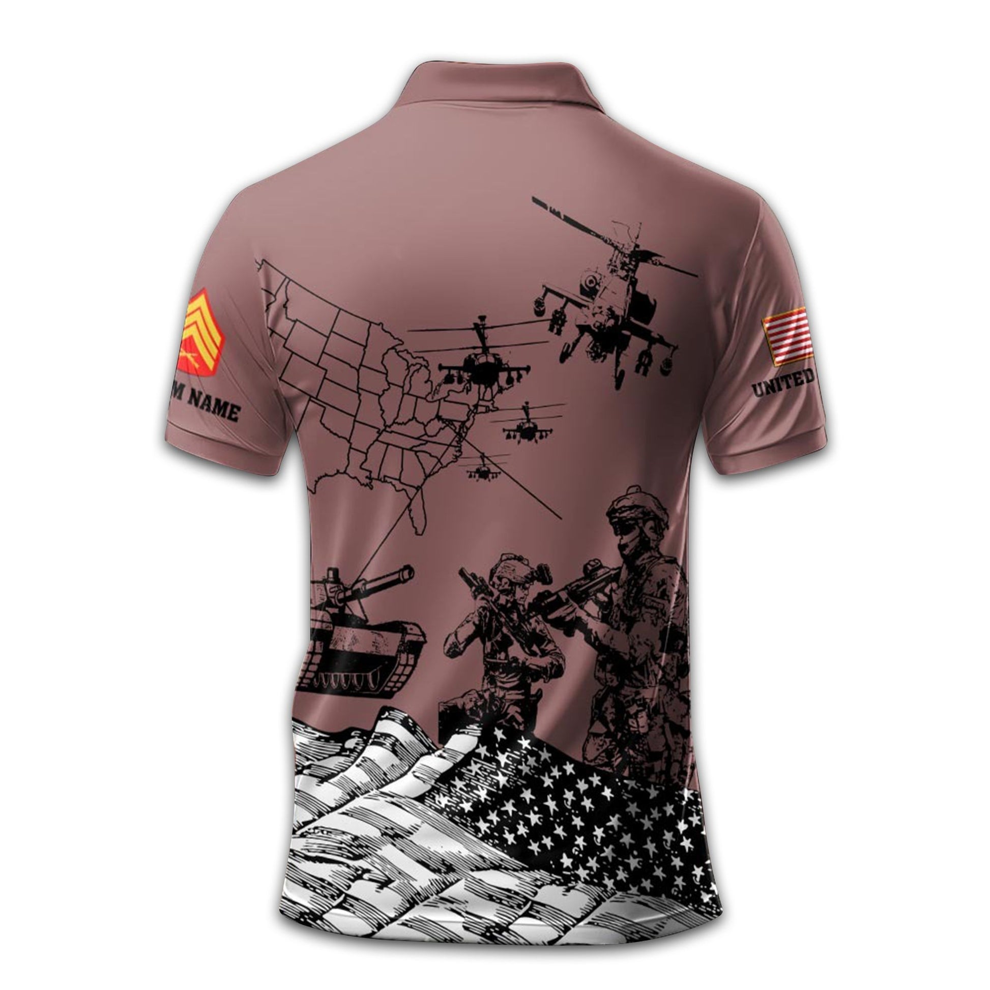 Premium Custom USMC Polo Shirt VPVC211508, Gifts For Marine Veteran, Best Gifts On Father's Day, Armed Forces Day, Independence Day, Veterans Day.