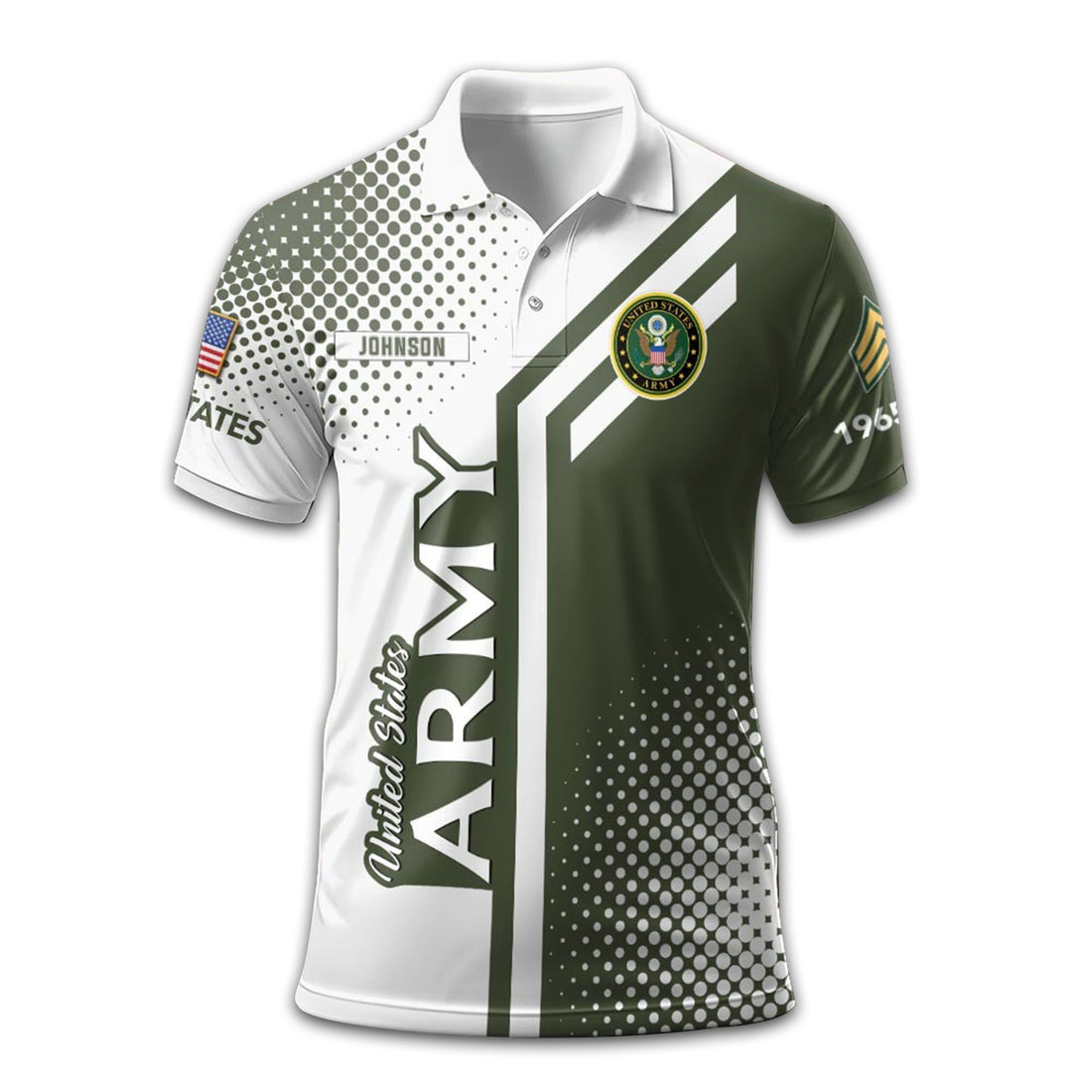 Unique Custom Name, Rank, Year US Army Polo Shirt VPVC211601, Gifts For Army Veteran, Gifts For Dad, For Husband, Best Gifts On Father's Day, Independence Day, Veterans Day.