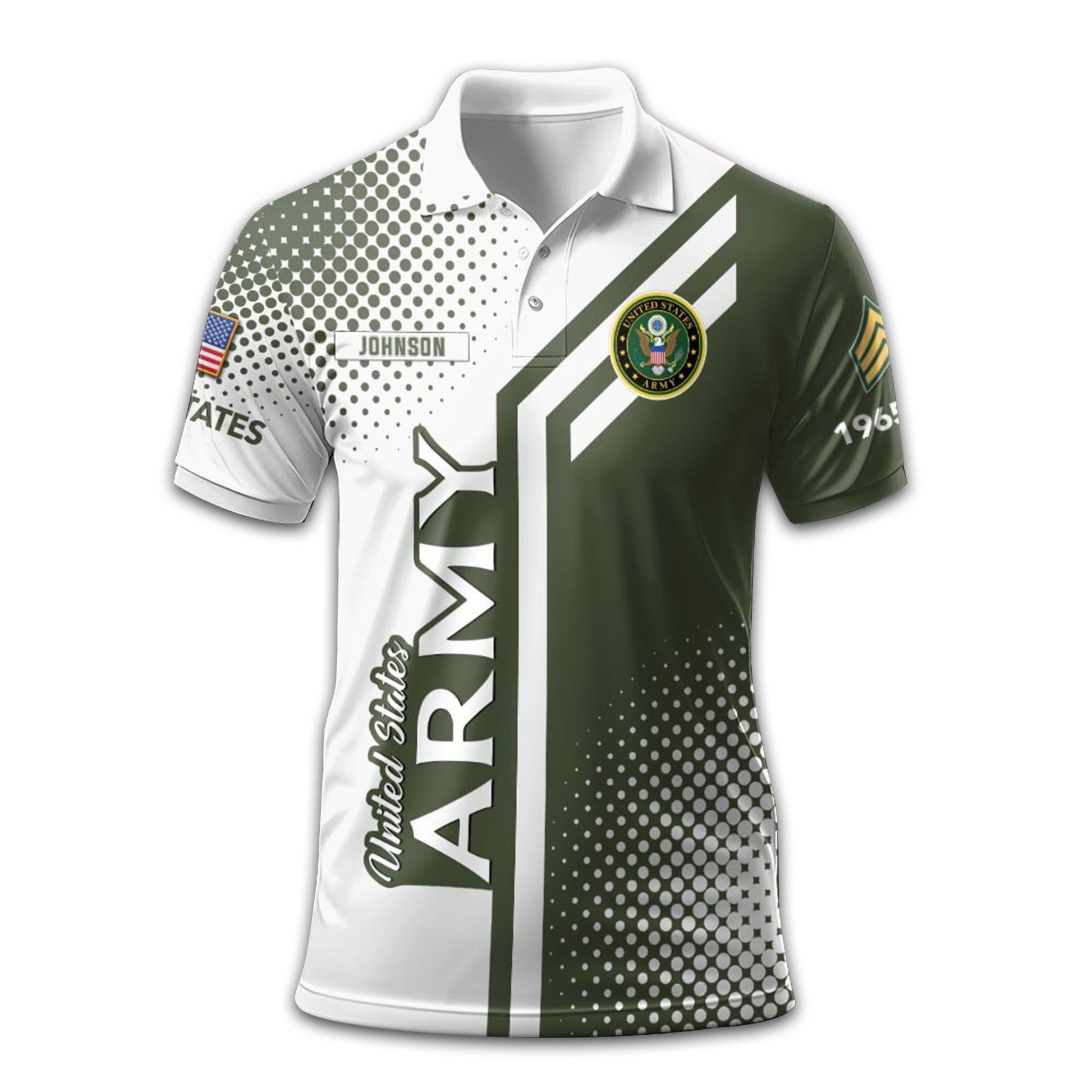 Unique Custom Name, Rank, Year US Army Polo Shirt VPVC211601, Gifts For Army Veteran, Gifts For Dad, For Husband, Best Gifts On Father's Day, Independence Day, Veterans Day.