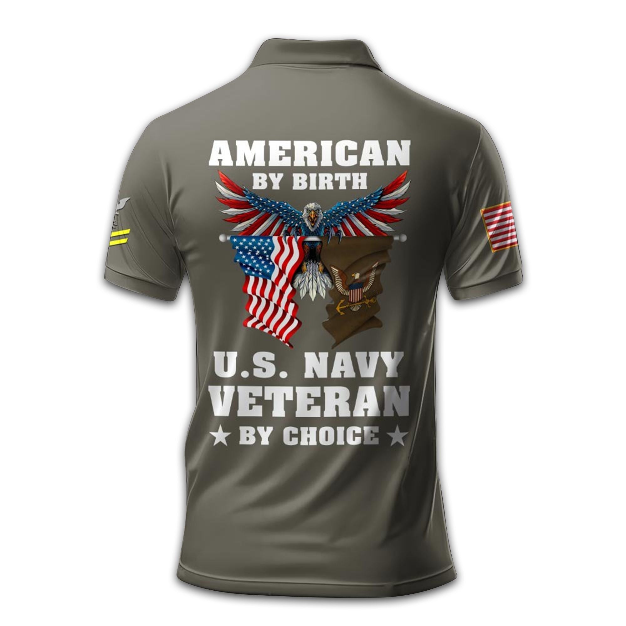 Premium Custom US Navy Polo Shirt VPVC211702, Gifts For Navy Veteran, Best Gifts On Father's Day, Armed Forces Day, Independence Day, Veterans Day.