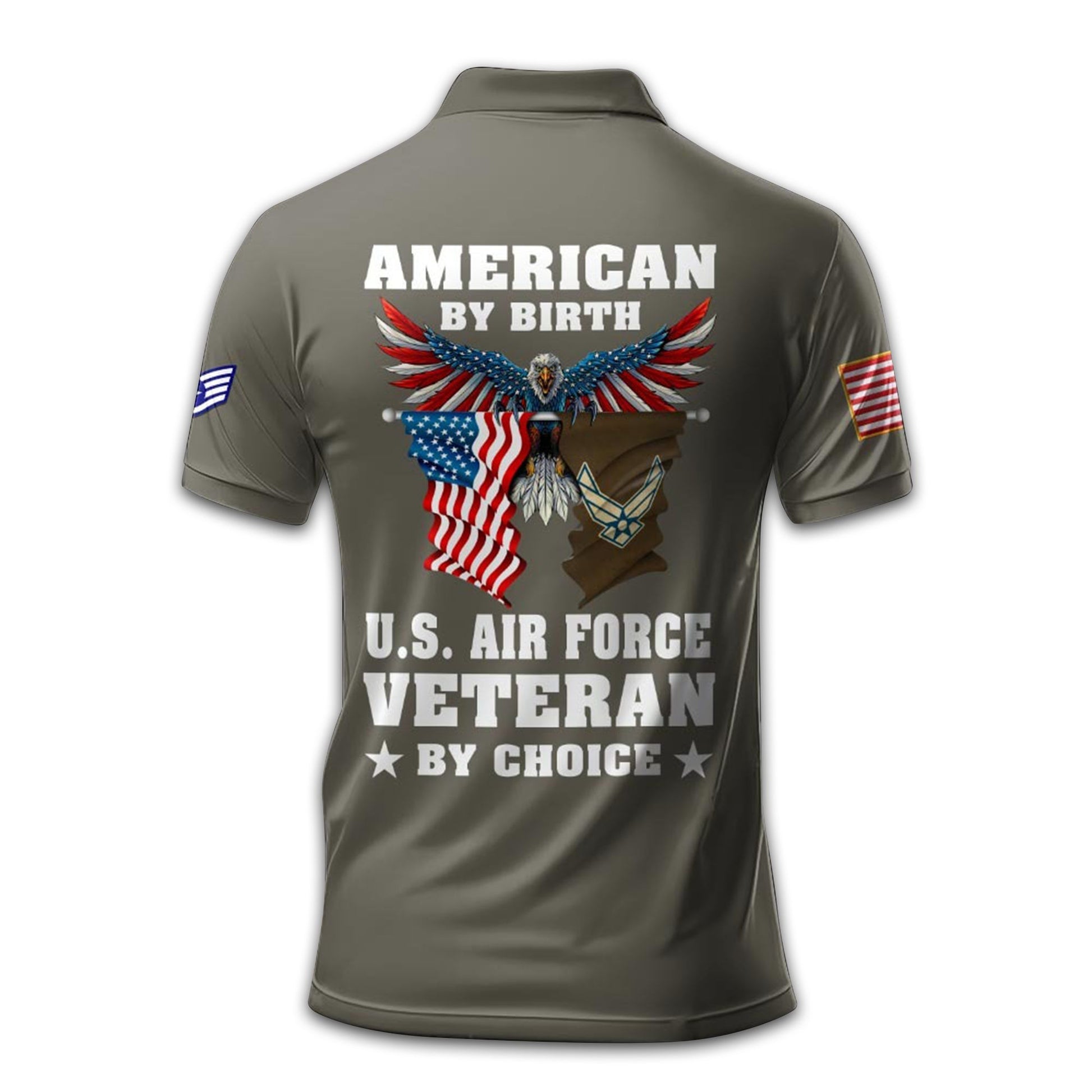 Premium Custom USAF Polo Shirt VPVC211704, Gifts For Air Force Veteran, Best Gifts On Father's Day, Armed Forces Day, Independence Day, Veterans Day.