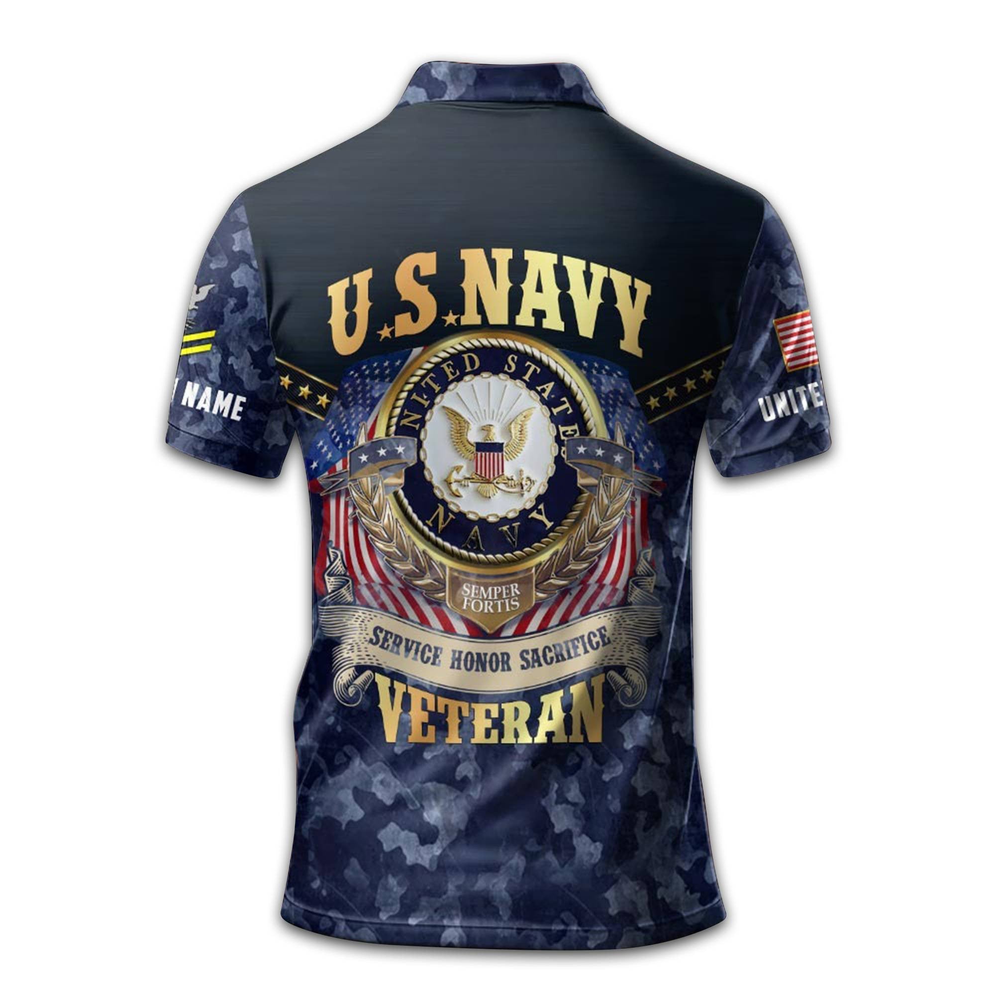 Premium US Navy Polo Shirt VPVC211802, Custom Name, Rank, Year, Gifts For Navy Veteran, Best Gifts On Father's Day, Armed Forces Day, Independence Day, Veterans Day.