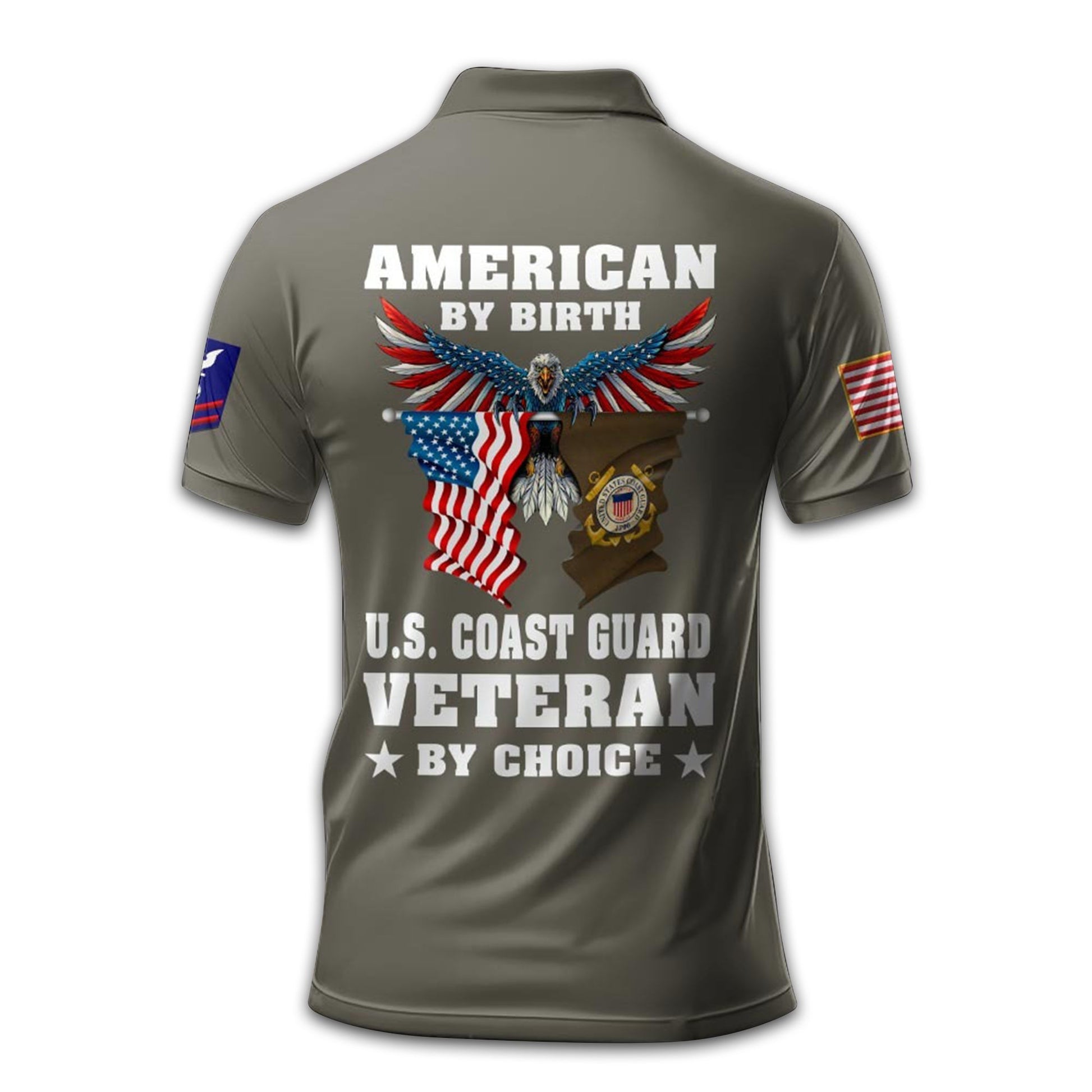 Premium Custom USCG Polo Shirt VPVC211705, Gifts For Coast Guard Veteran, Best Gifts On Father's Day, Armed Forces Day, Independence Day, Veterans Day.