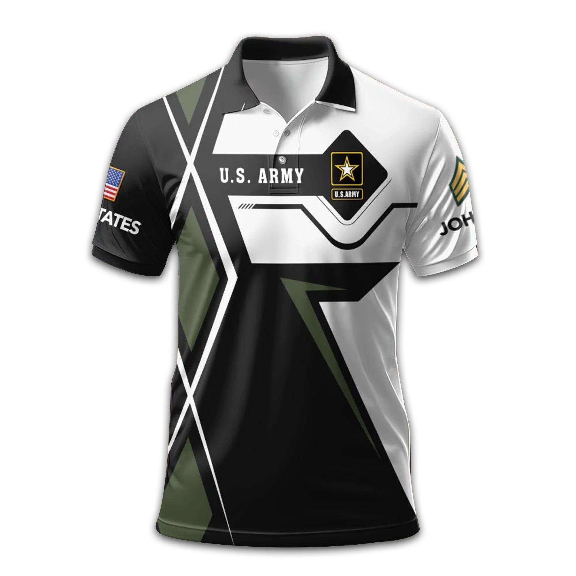 Unique Custom Name, Rank US Army Polo Shirt VPVC212101, Gifts For Army Veteran, Gifts For Dad, For Husband, Best Gifts On Father's Day, Independence Day, Veterans Day.