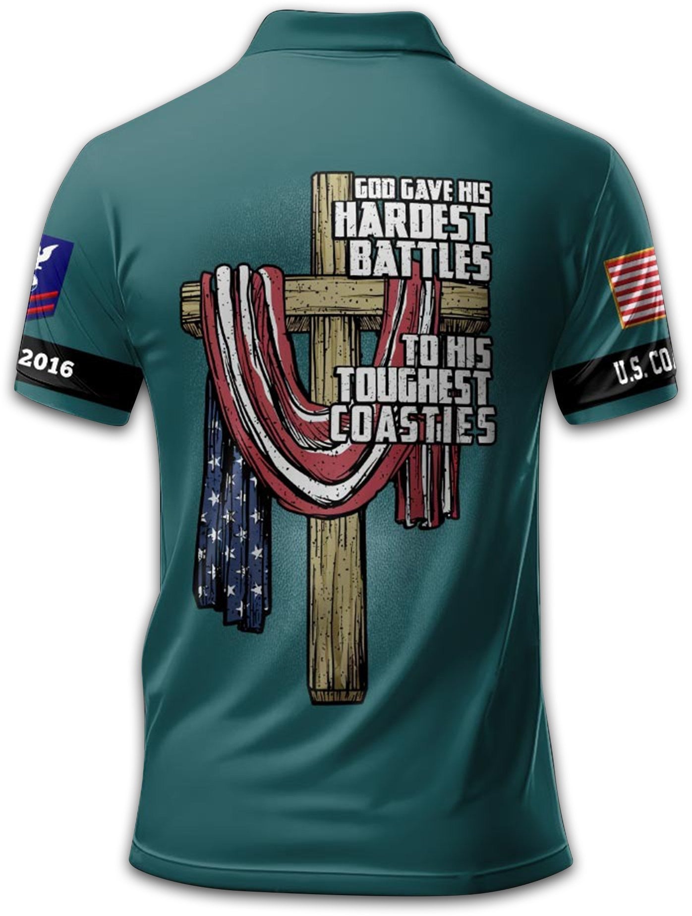 Premium Custom USCG Polo Shirt VPVC212205, Gifts For Coast Guard Veteran, Gifts For Dad, For Husband, Best Gifts On Father's Day, Armed Forces Day, Independence Day, Veterans Day.