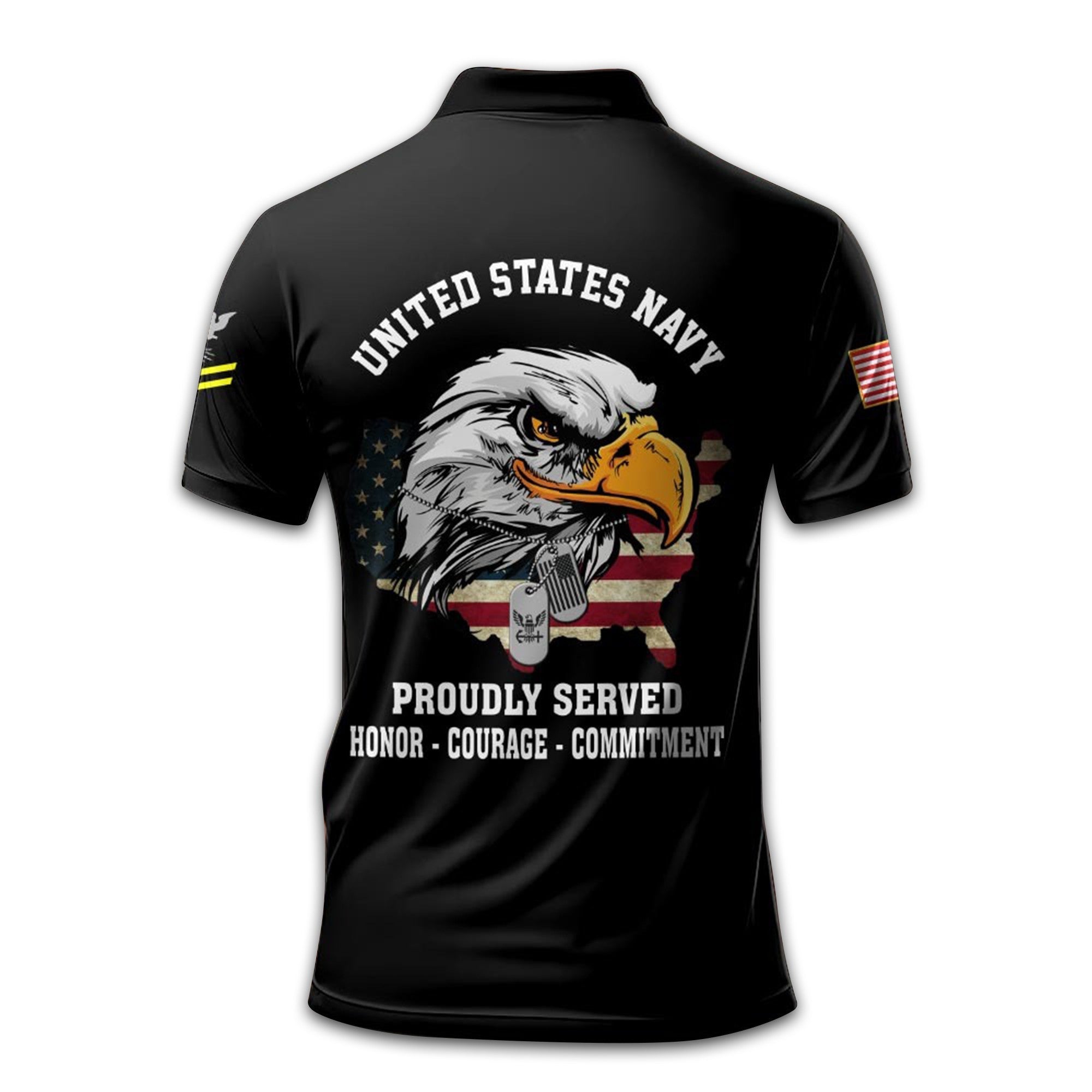 Premium US Navy Polo Shirt VPVC212207, Custom Name, Rank Gifts For Navy Veteran, Best Gifts On Father's Day, Armed Forces Day, Independence Day, Veterans Day.