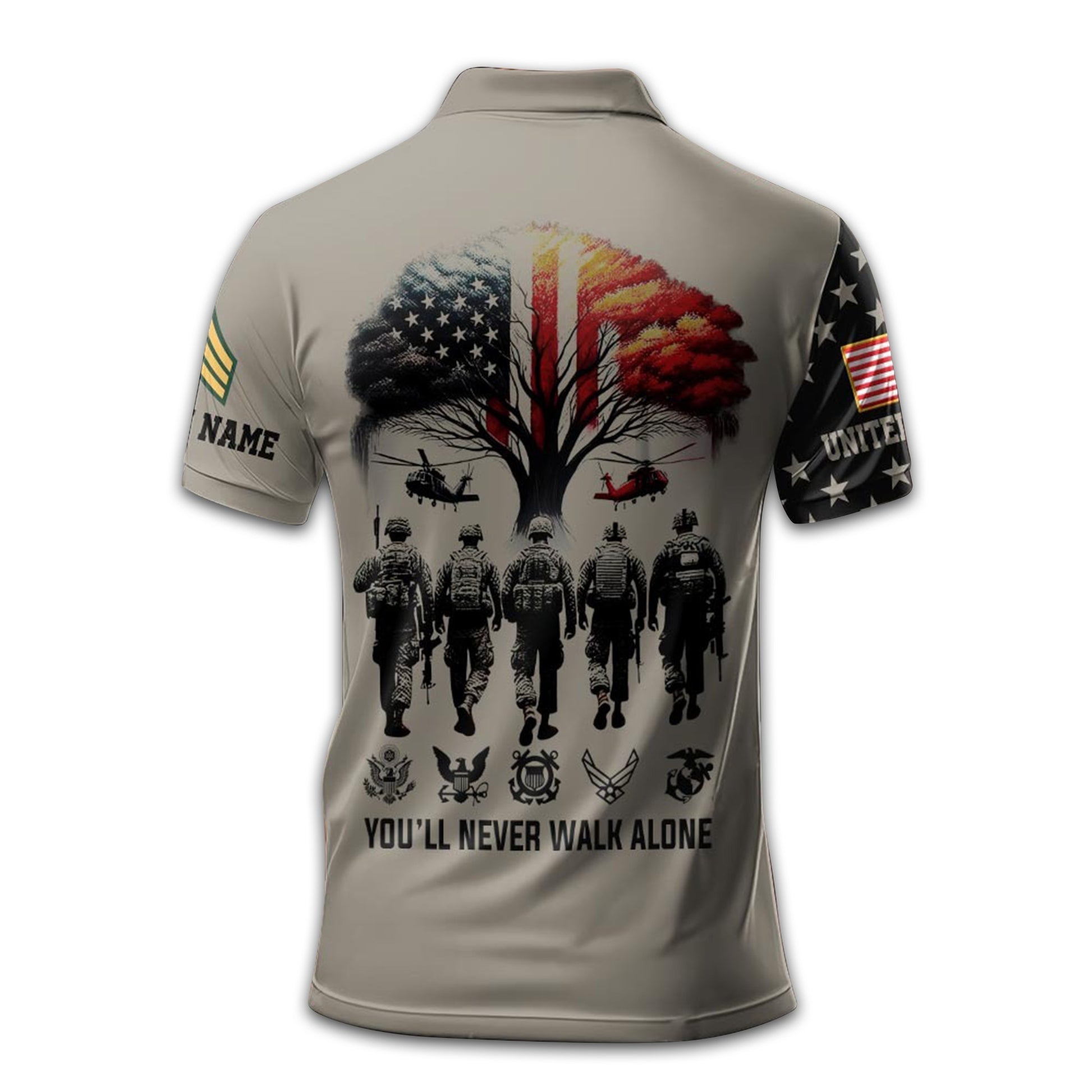 Premium Custom US Army Polo Shirt VPVC212301, Gifts For Army Veteran, Best Gifts On Father's Day, Armed Forces Day, Independence Day, Veterans Day.