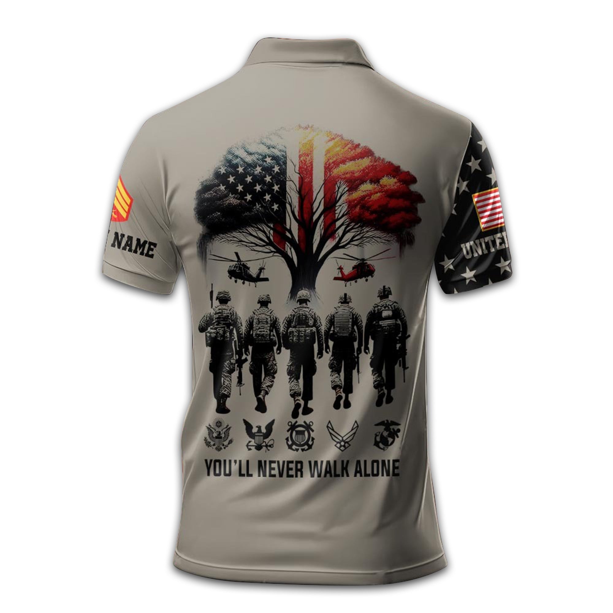 Premium Custom USMC Polo Shirt VPVC212303, Gifts For Marine Veteran, Best Gifts On Father's Day, Armed Forces Day, Independence Day, Veterans Day.