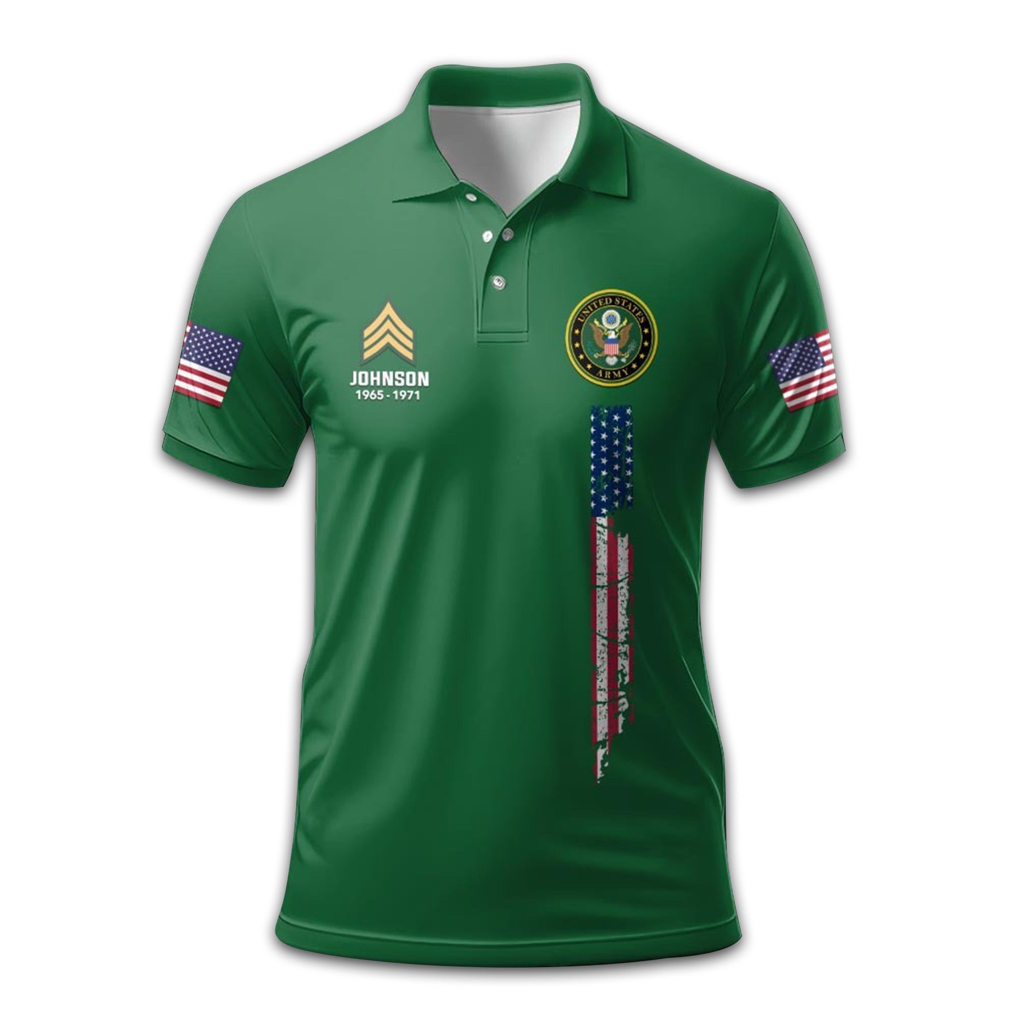 Premium Custom US Army Polo Shirt VPVC212406, Gifts For Army Veteran, Gifts For Dad, For Husband, Best Gifts On Father's Day, Armed Forces Day, Independence Day, Veterans Day.