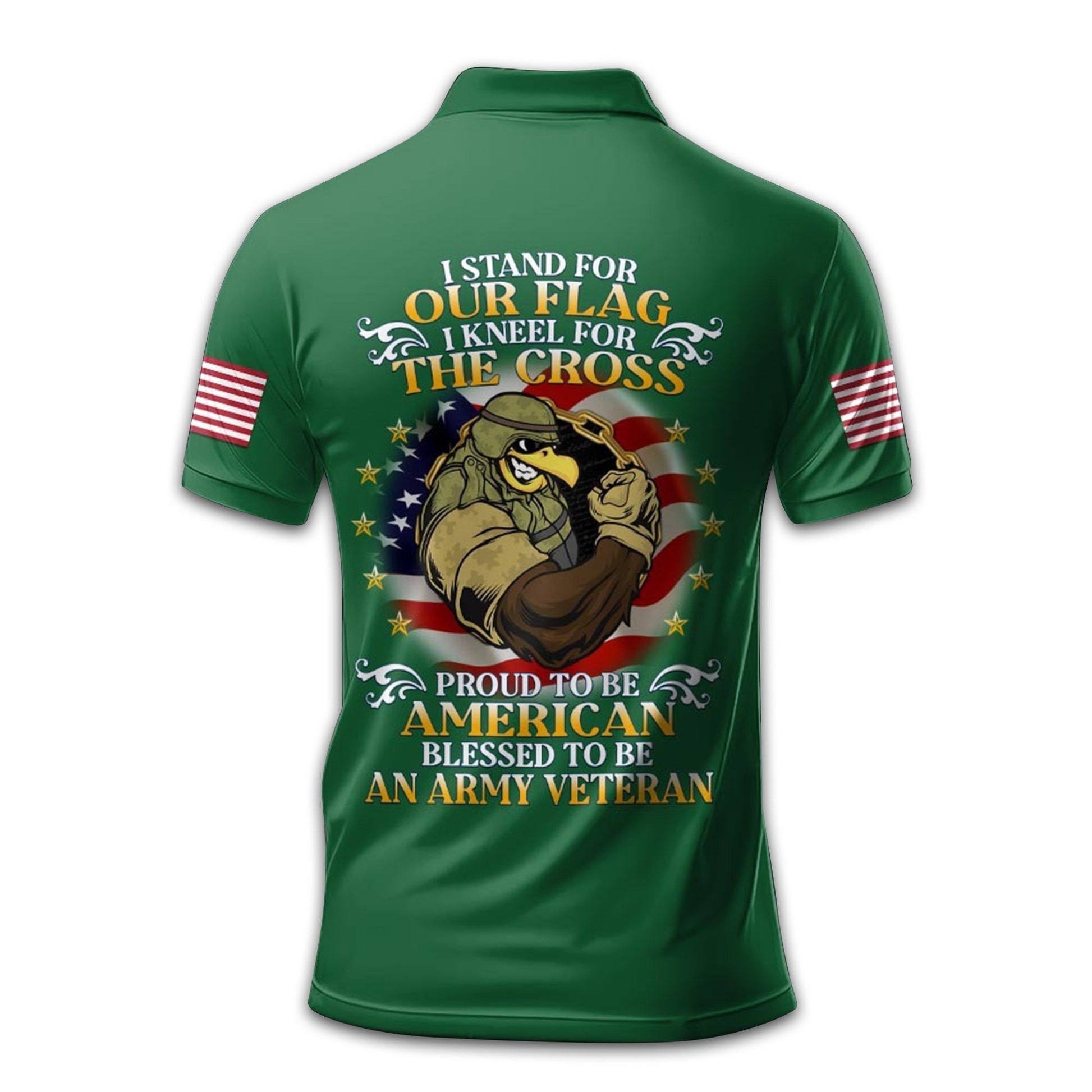 Premium Custom US Army Polo Shirt VPVC212406, Gifts For Army Veteran, Gifts For Dad, For Husband, Best Gifts On Father's Day, Armed Forces Day, Independence Day, Veterans Day.