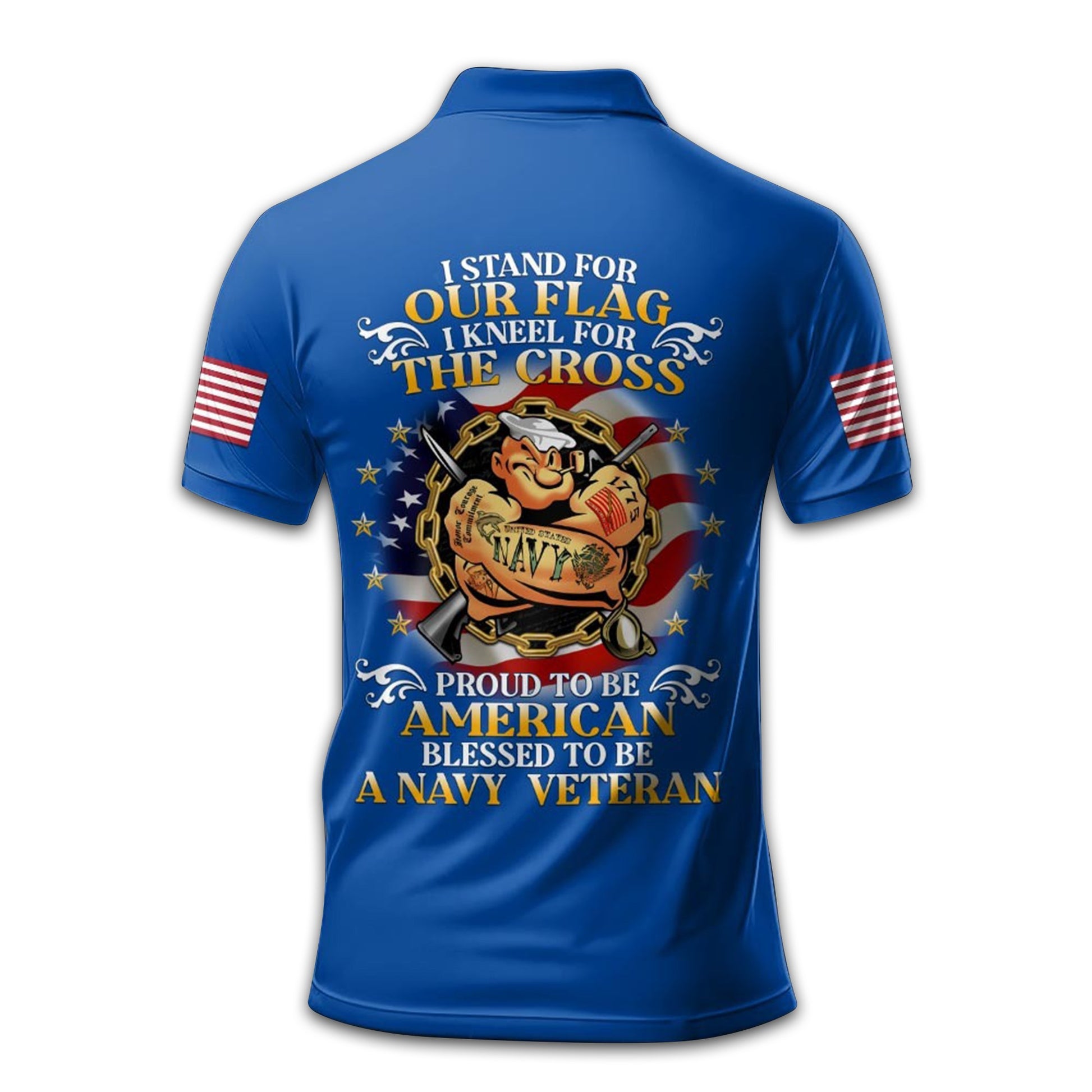 Premium Custom US Navy Polo Shirt VPVC212407, Gifts For Navy Veteran, Gifts For Dad, For Husband, Best Gifts On Father's Day, Armed Forces Day, Independence Day, Veterans Day.