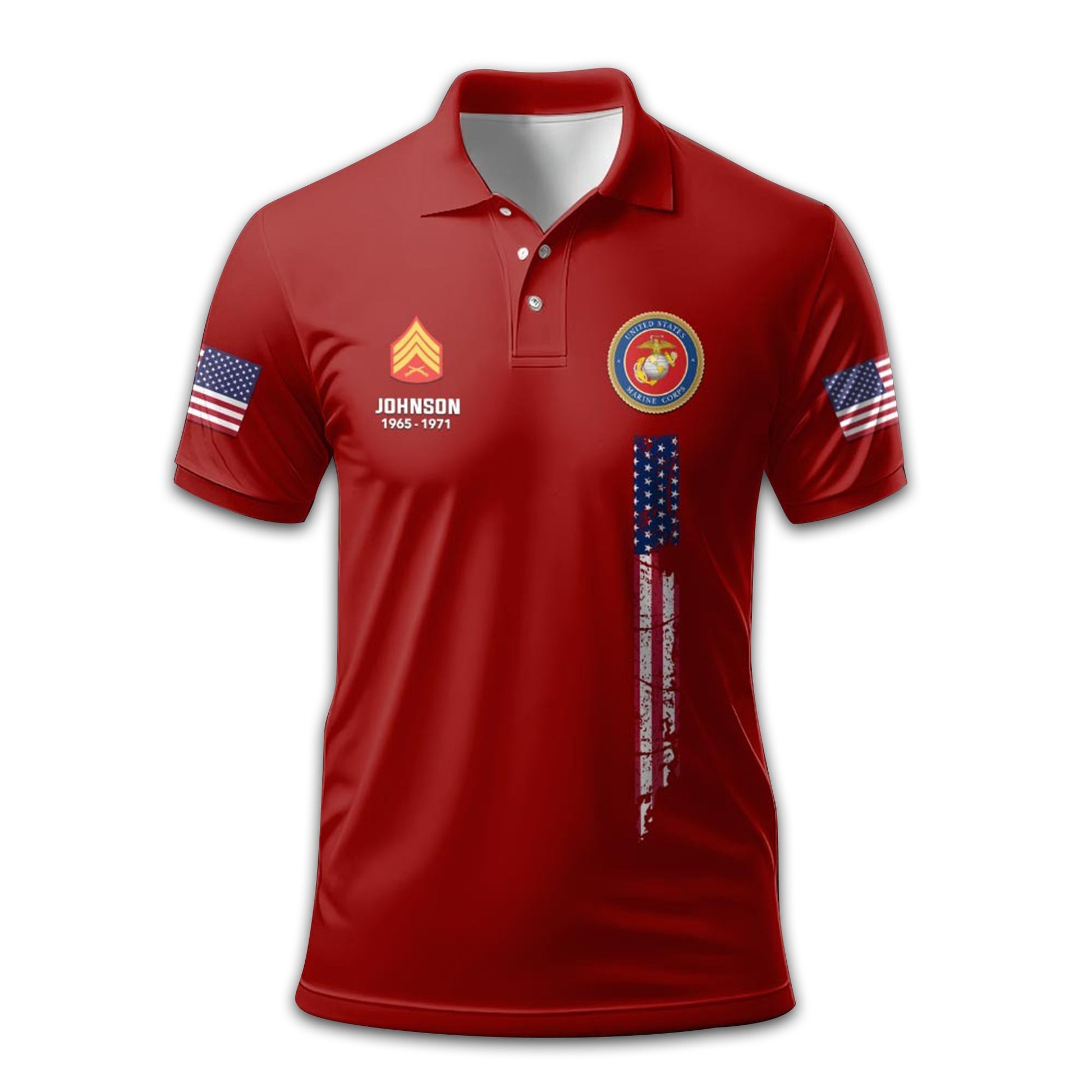 Premium Custom USMC Polo Shirt VPVC212408, Gifts For Marine Veteran, Gifts For Dad, For Husband, Best Gifts On Father's Day, Armed Forces Day, Independence Day, Veterans Day.