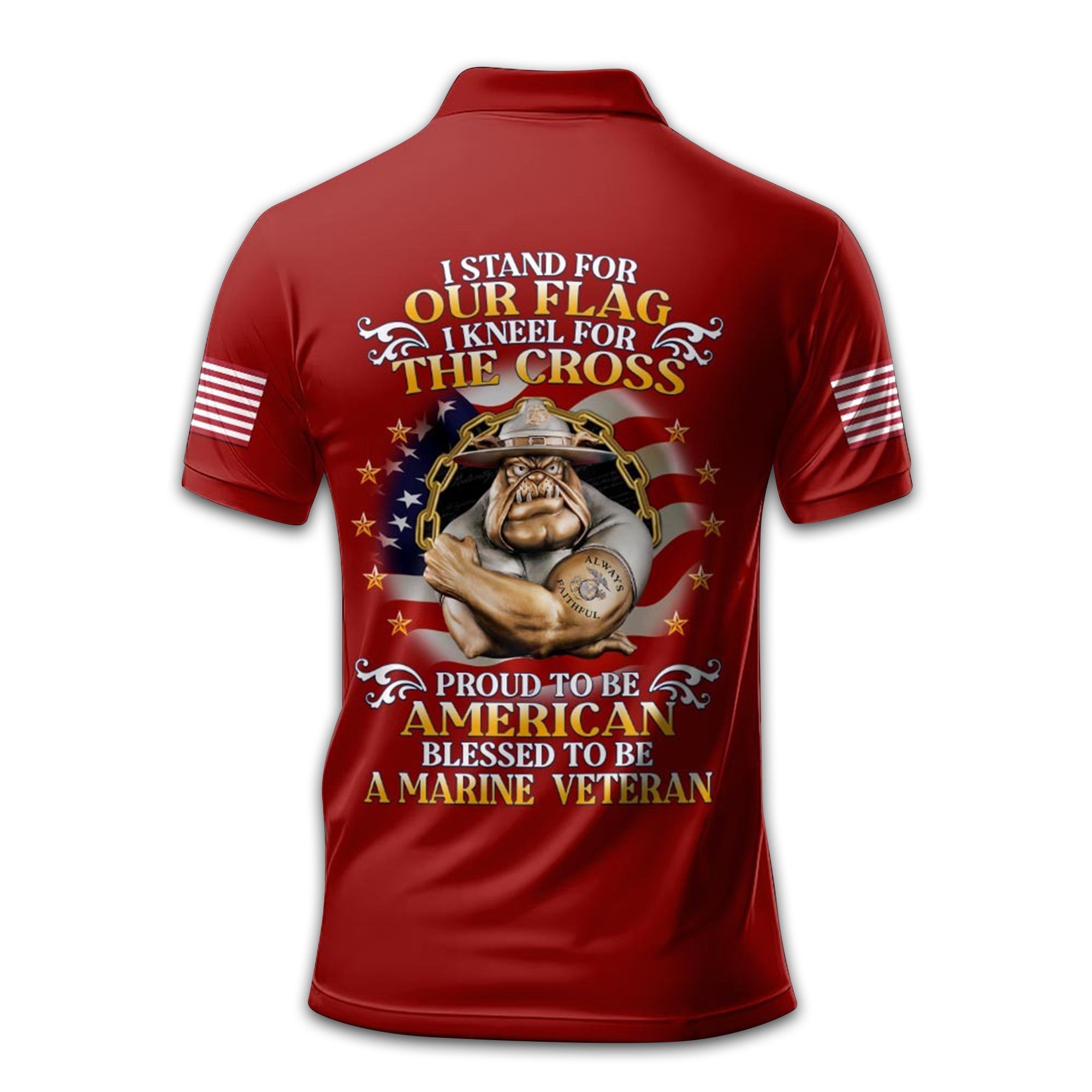 Premium Custom USMC Polo Shirt VPVC212408, Gifts For Marine Veteran, Gifts For Dad, For Husband, Best Gifts On Father's Day, Armed Forces Day, Independence Day, Veterans Day.