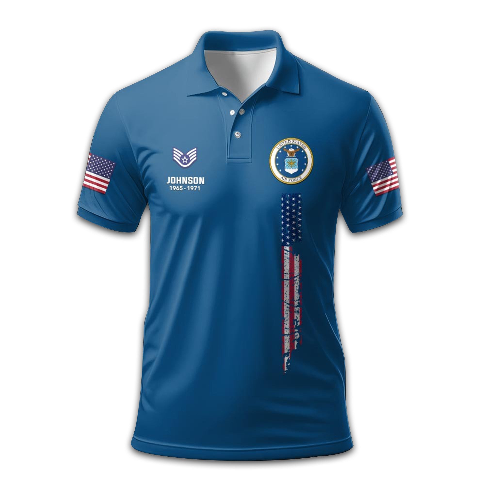 Premium Custom USAF Polo Shirt VPVC212409, Gifts For Air Force Veteran, Gifts For Dad, For Husband, Best Gifts On Father's Day, Armed Forces Day, Independence Day, Veterans Day.