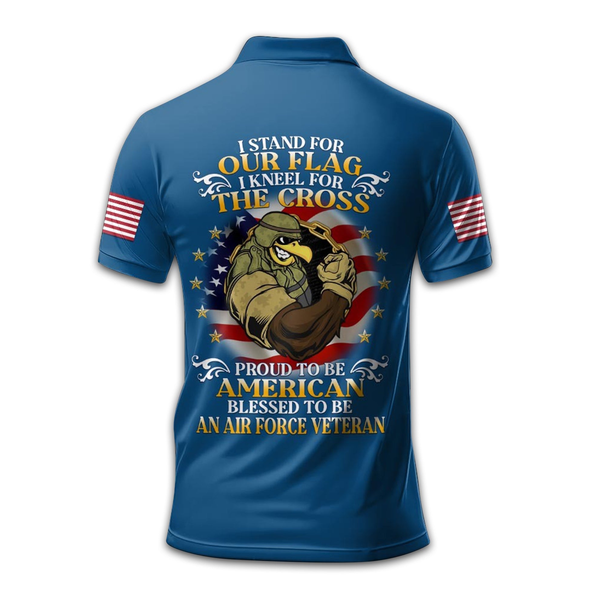 Premium Custom USAF Polo Shirt VPVC212409, Gifts For Air Force Veteran, Gifts For Dad, For Husband, Best Gifts On Father's Day, Armed Forces Day, Independence Day, Veterans Day.