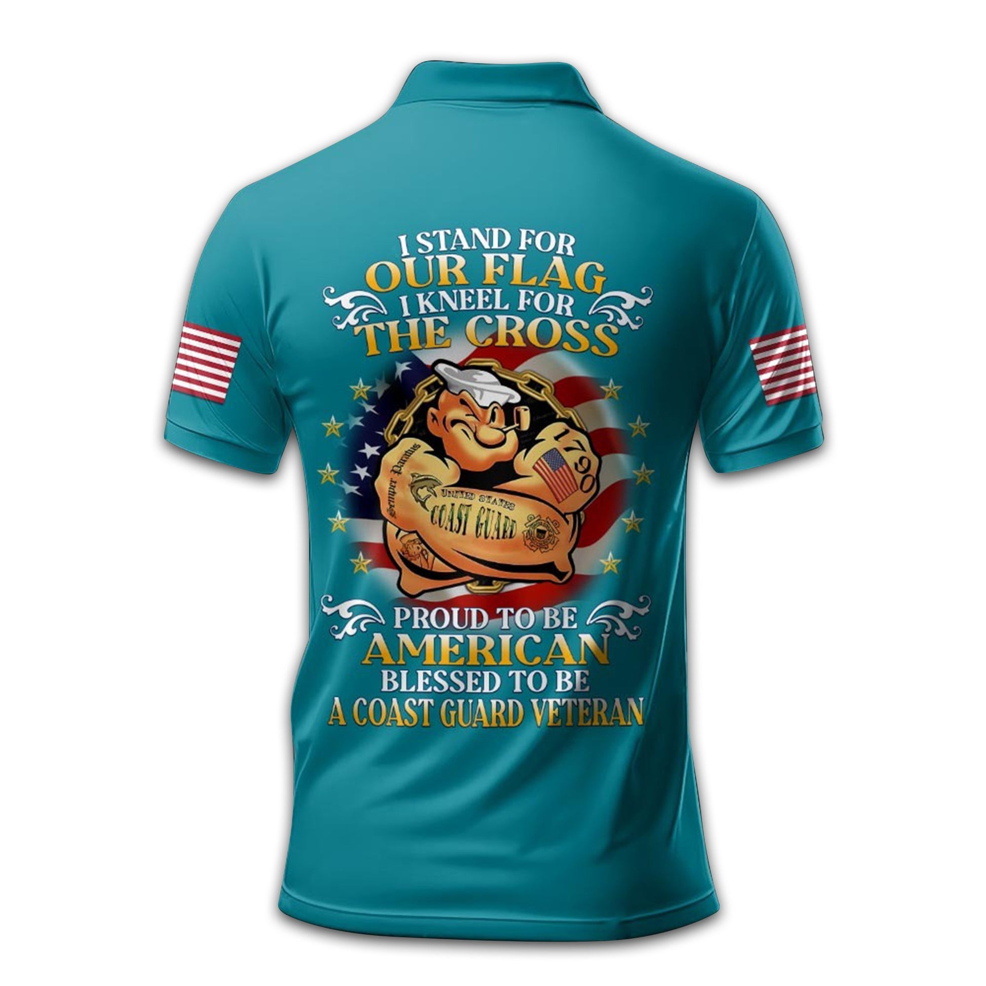 Premium Custom USCG Polo Shirt VPVC212410, Gifts For Coast Guard Veteran, Gifts For Dad, For Husband, Best Gifts On Father's Day, Armed Forces Day, Independence Day, Veterans Day.