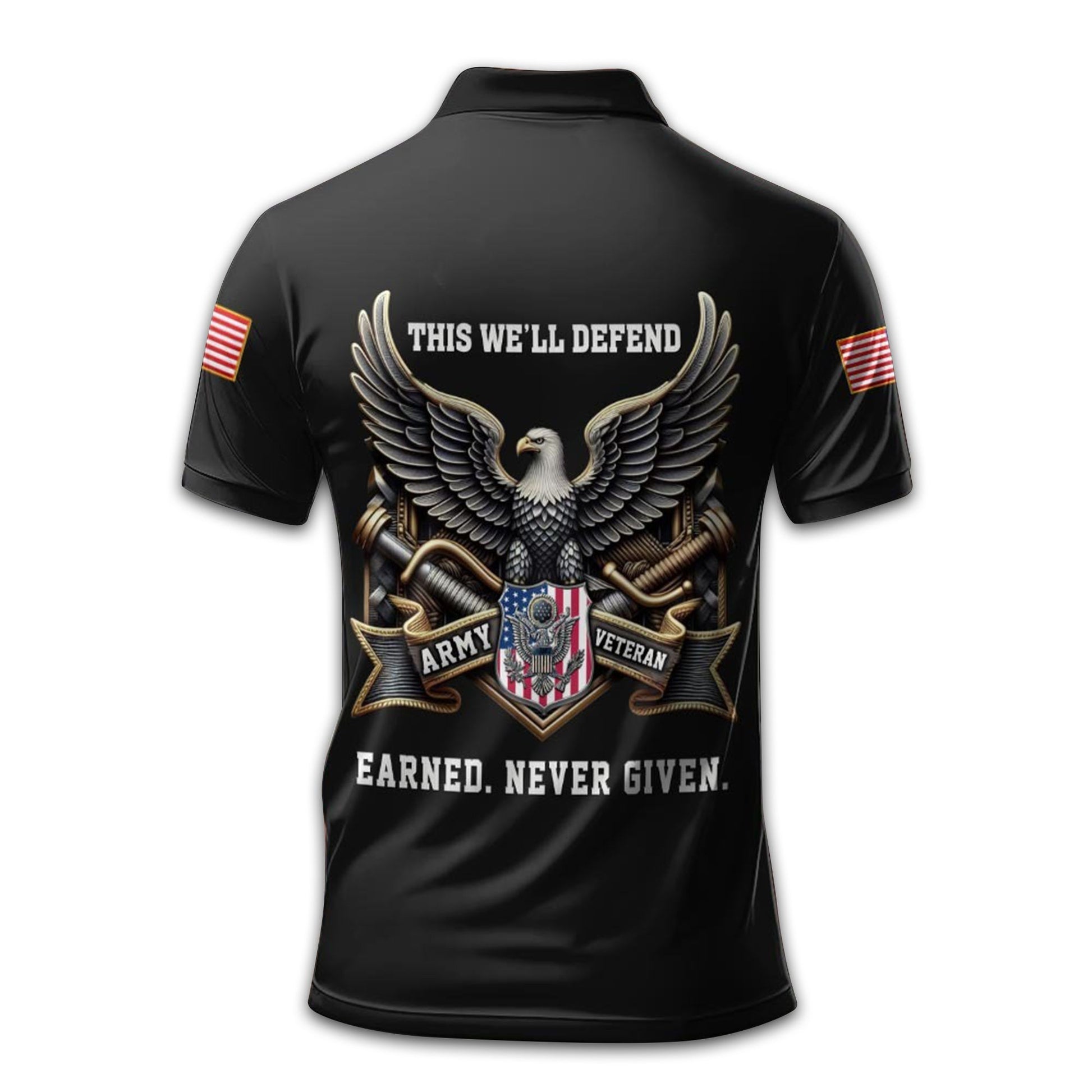 Premium US Army Polo Shirt VPVC212206, Custom Name, Year Rank Gifts For Army Veteran, Best Gifts On Father's Day, Armed Forces Day, Independence Day, Veterans Day.