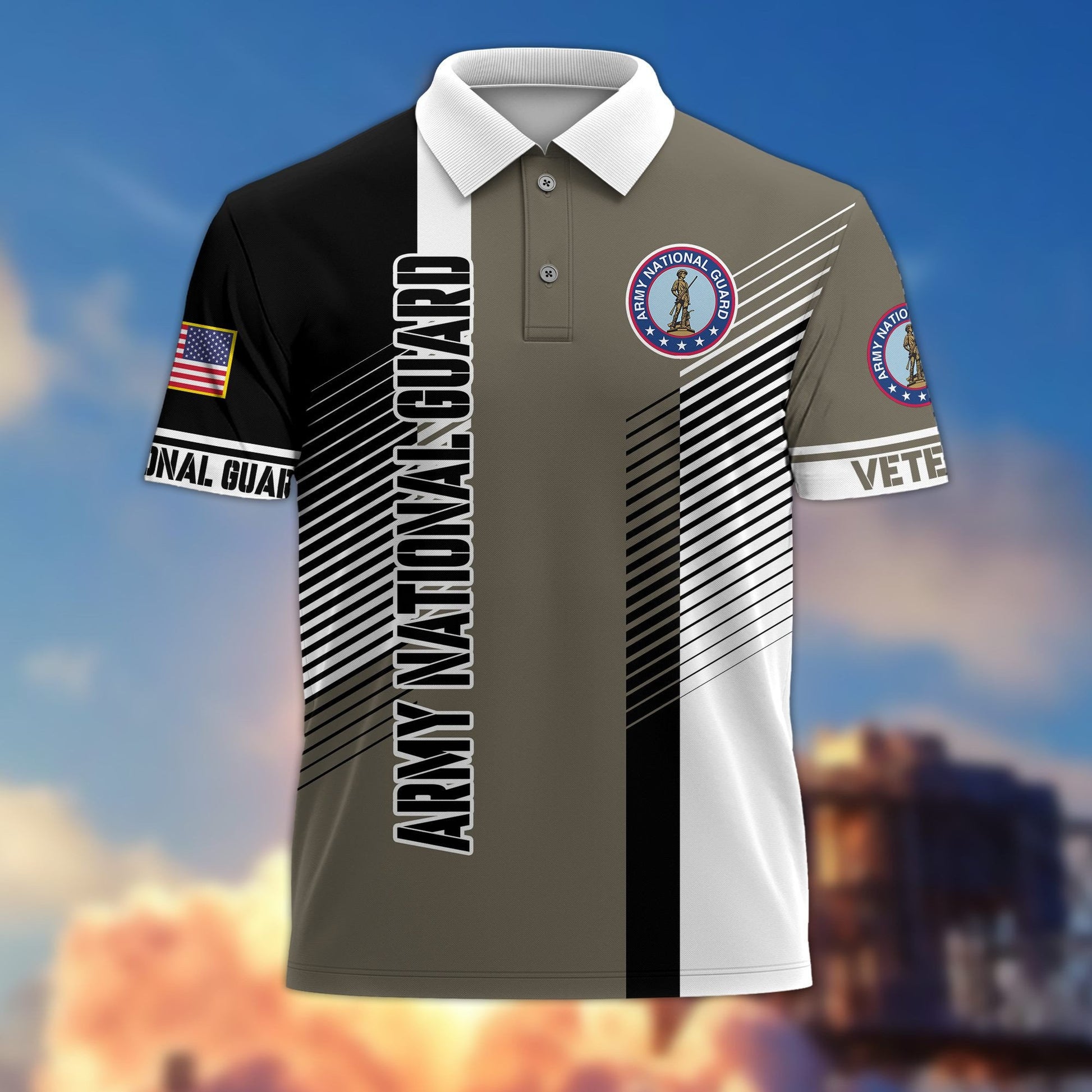 Premium US Veterans Polo Shirt BPVC050301, Gifts For US Veterans, Gifts On Father's Day, Independence Day, Armed Forces Day, Veterans Day.