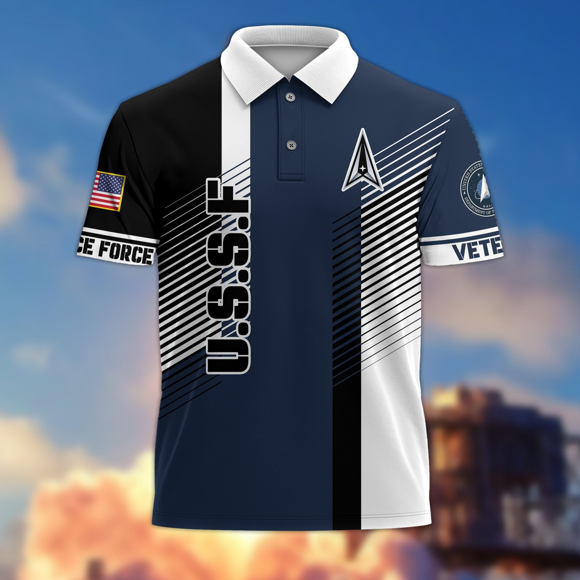 Premium US Veterans Polo Shirt BPVC050301, Gifts For US Veterans, Gifts On Father's Day, Independence Day, Armed Forces Day, Veterans Day.